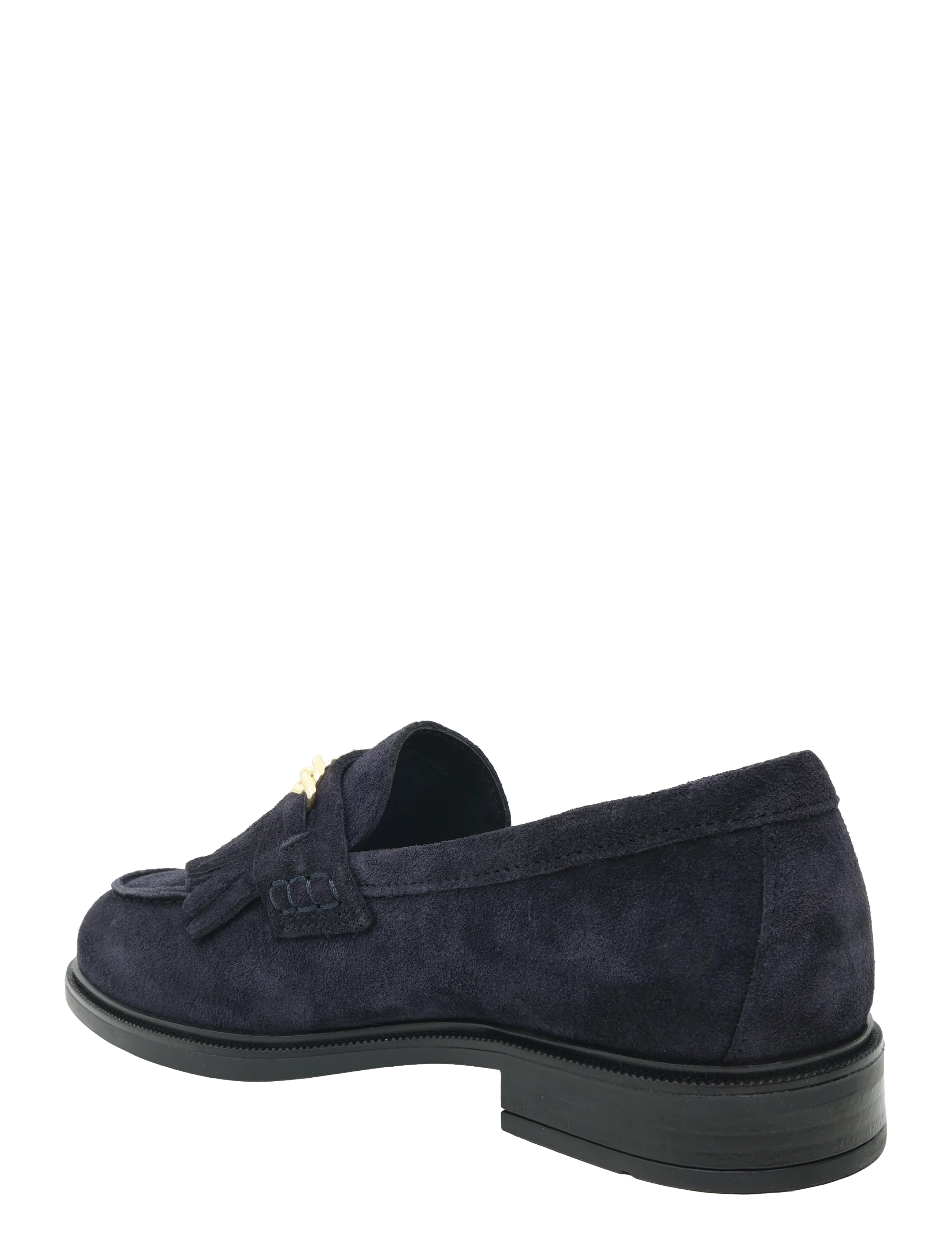 Tommy Hilfiger - TH CHAIN FRINGE SUEDE LOAFER - space blue - 1