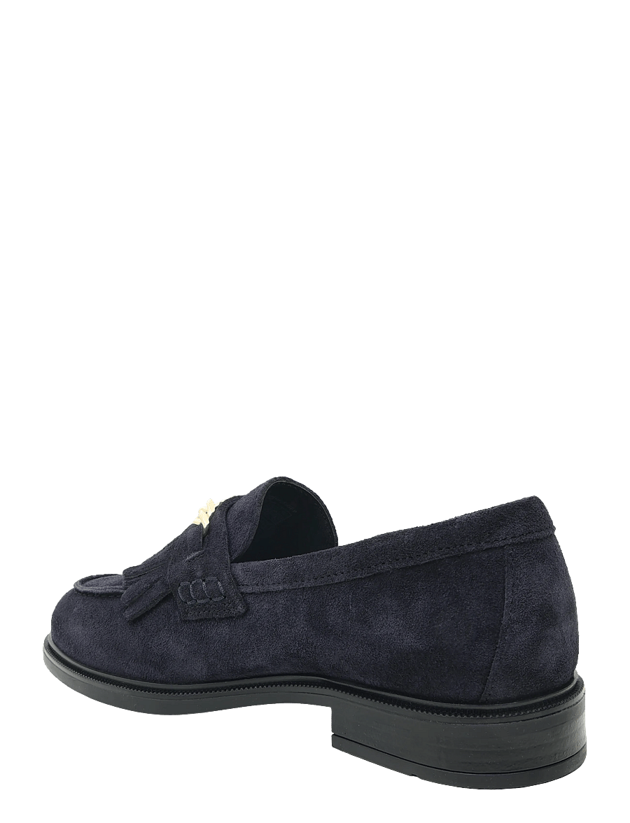 Tommy Hilfiger - TH CHAIN FRINGE SUEDE LOAFER - fashion trends - space blue - 1