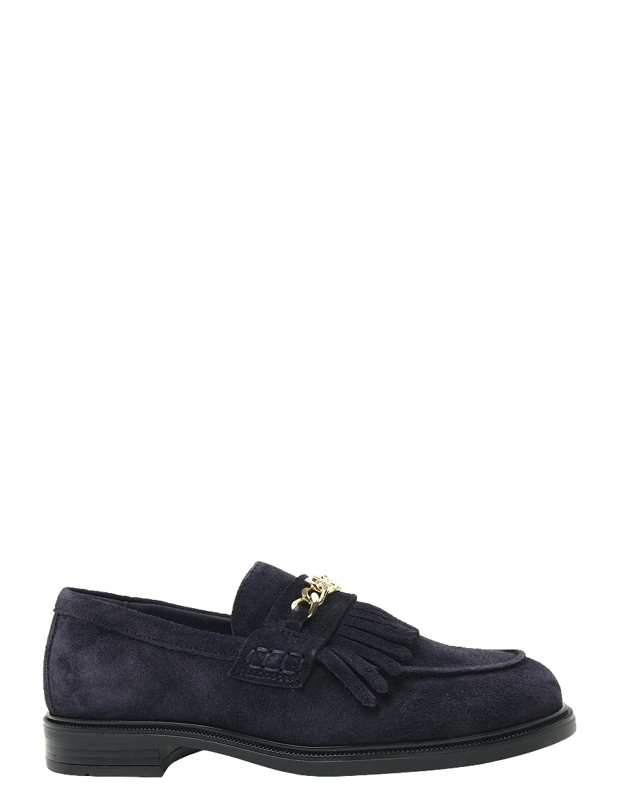 Tommy Hilfiger - TH CHAIN FRINGE SUEDE LOAFER - fashion trends - space blue - 3