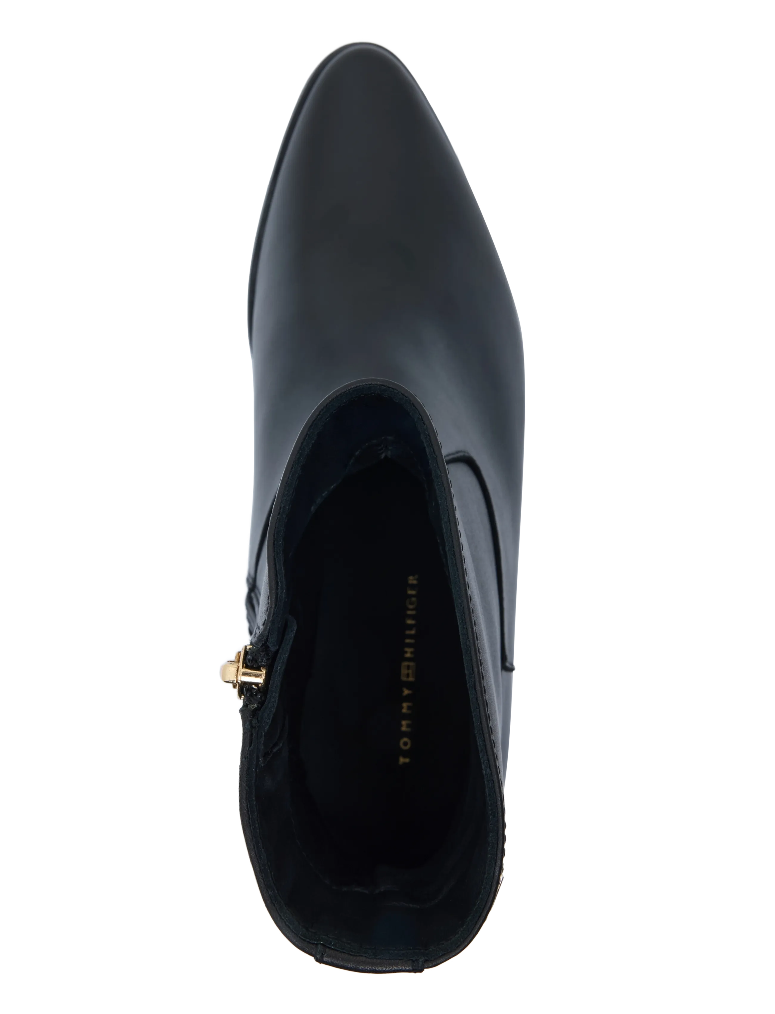 Tommy Hilfiger - LEATHER ANKLE BOOT W ZIP - black - 3