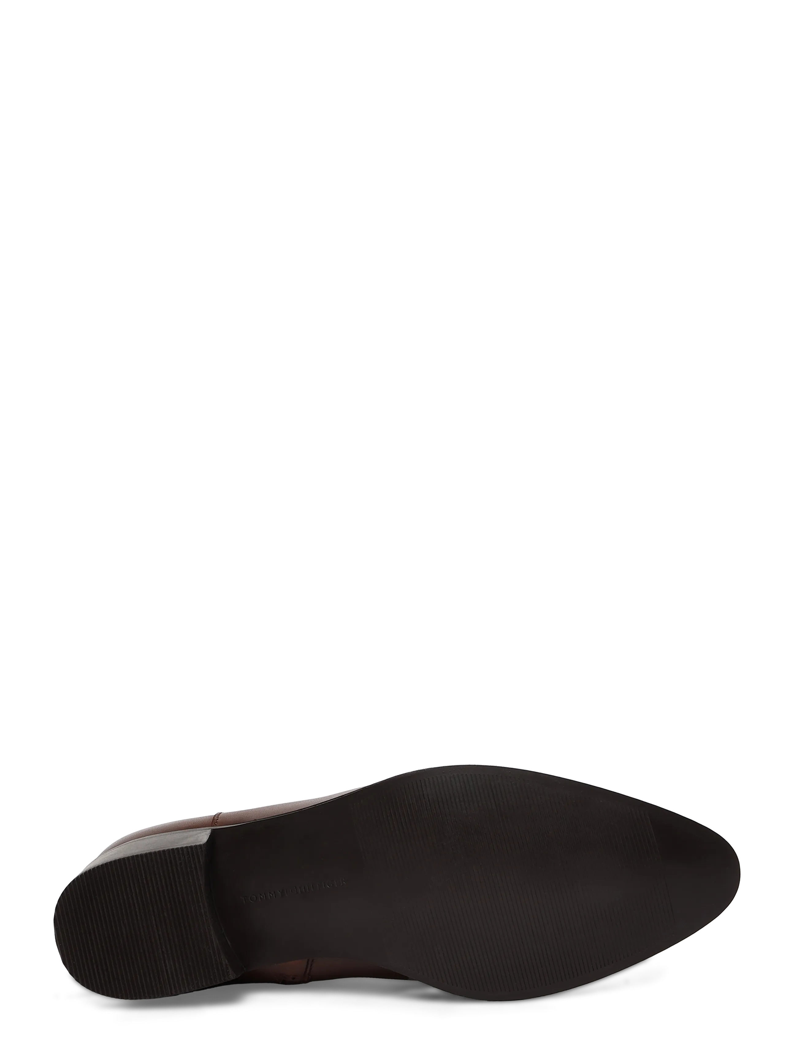 Tommy Hilfiger - LEATHER ANKLE BOOT W ZIP - stiefeletten mit absatz - winter cognac - 4