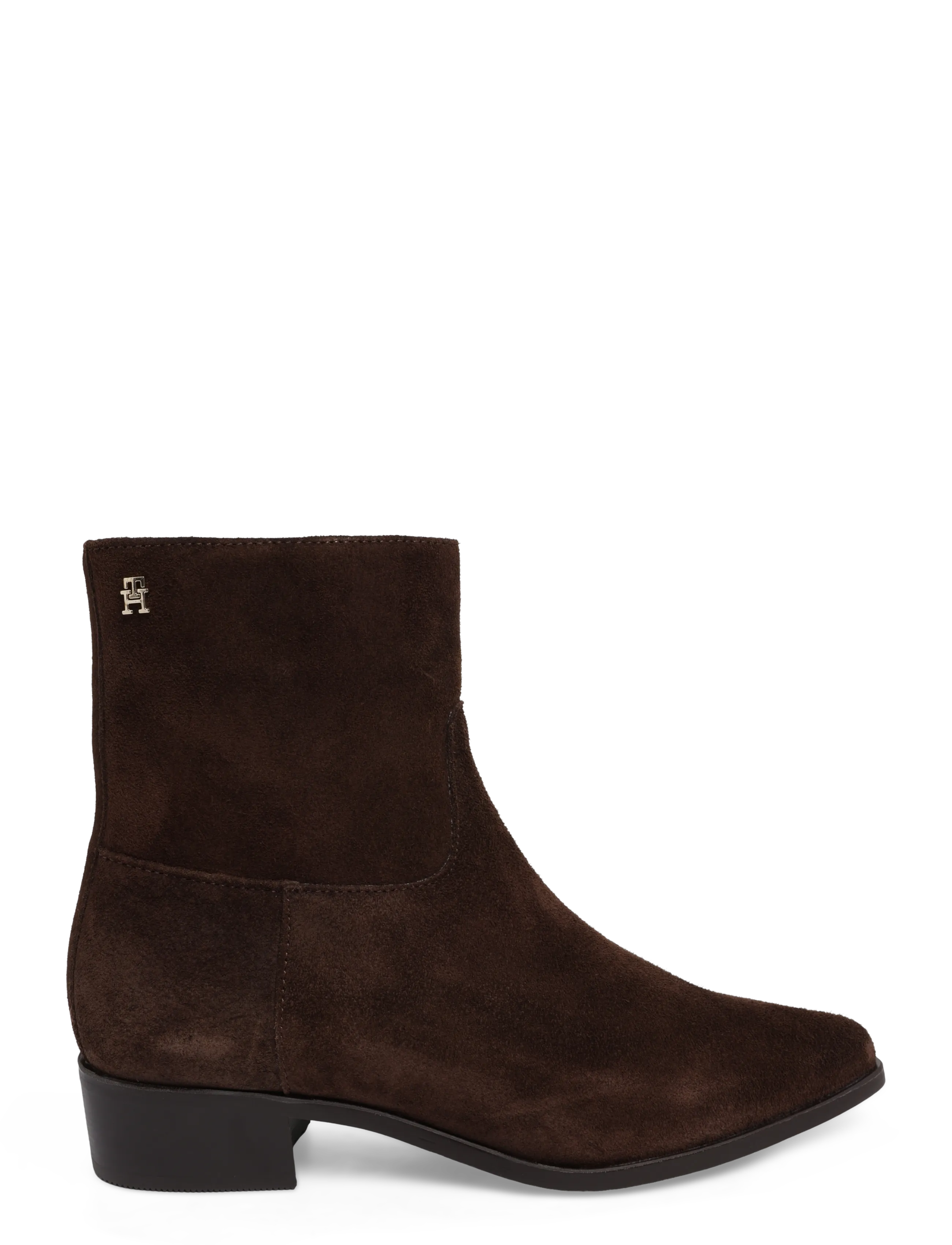 Tommy Hilfiger - SUEDE ANKLE BOOT W ZIP - fondant brown - 2