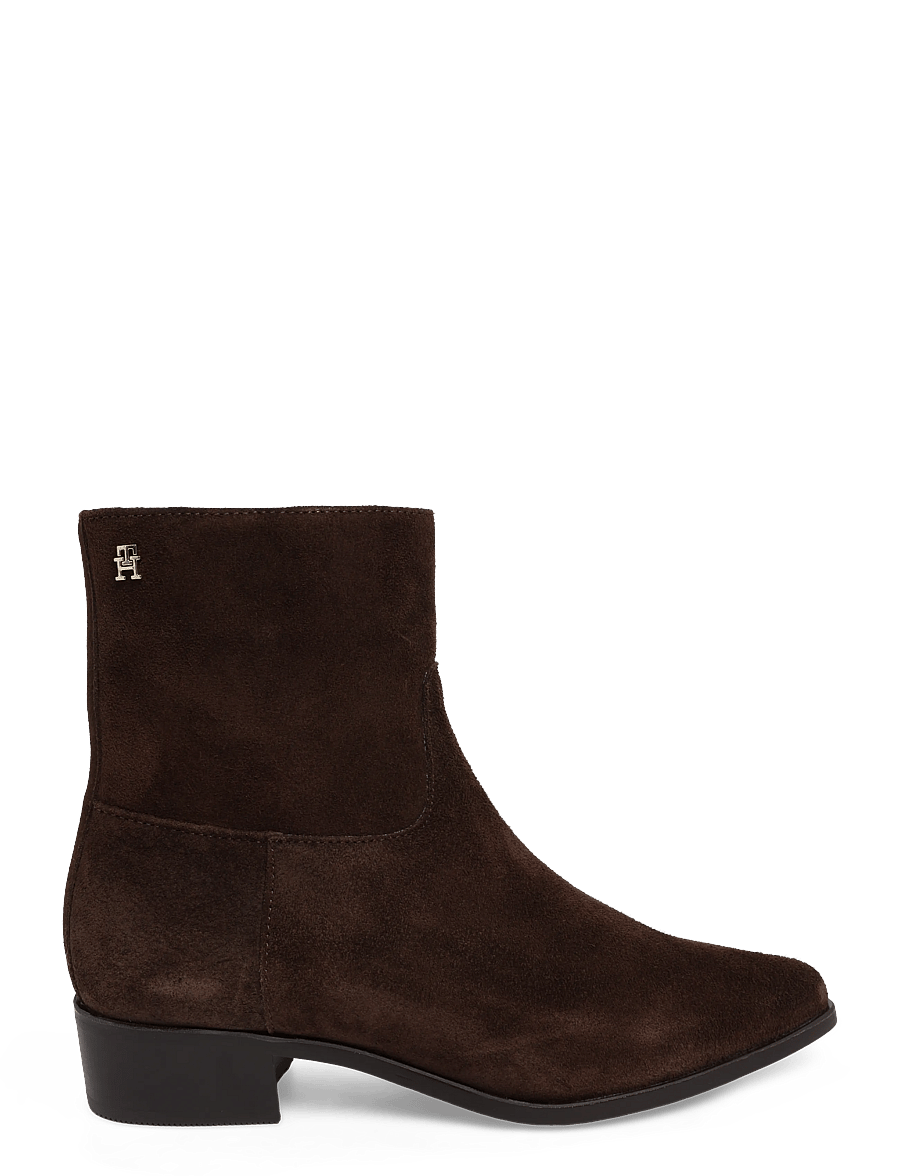 Tommy Hilfiger - SUEDE ANKLE BOOT W ZIP - fondant brown - 2