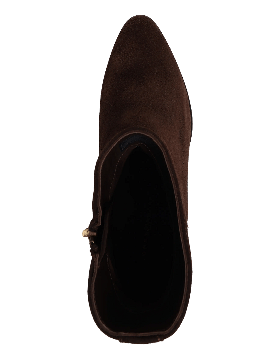 Tommy Hilfiger - SUEDE ANKLE BOOT W ZIP - fondant brown - 3