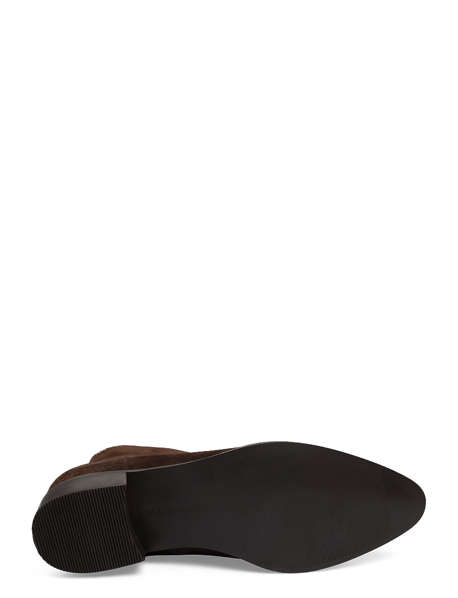 Tommy Hilfiger - SUEDE ANKLE BOOT W ZIP - fondant brown - 4