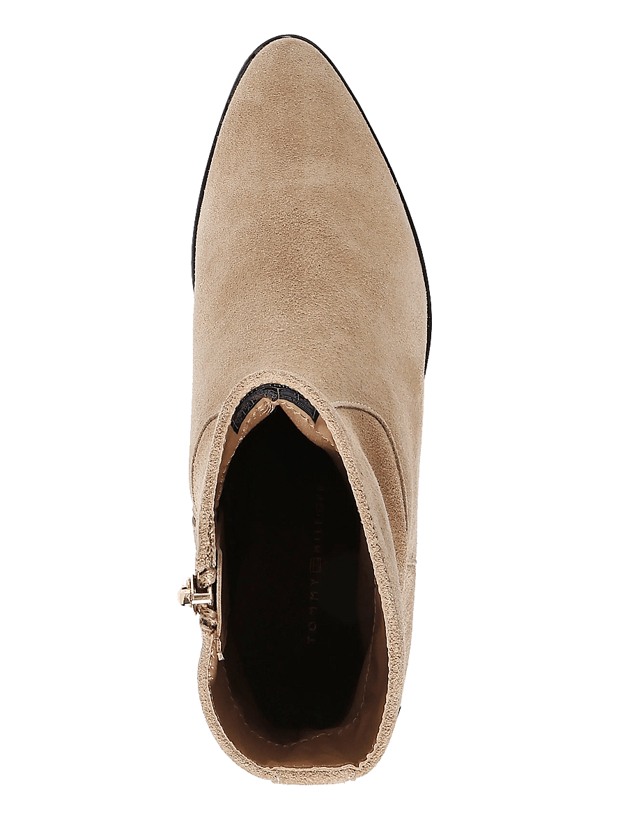 Tommy Hilfiger - SUEDE ANKLE BOOT W ZIP - heeled ankle boots - safari canvas - 3