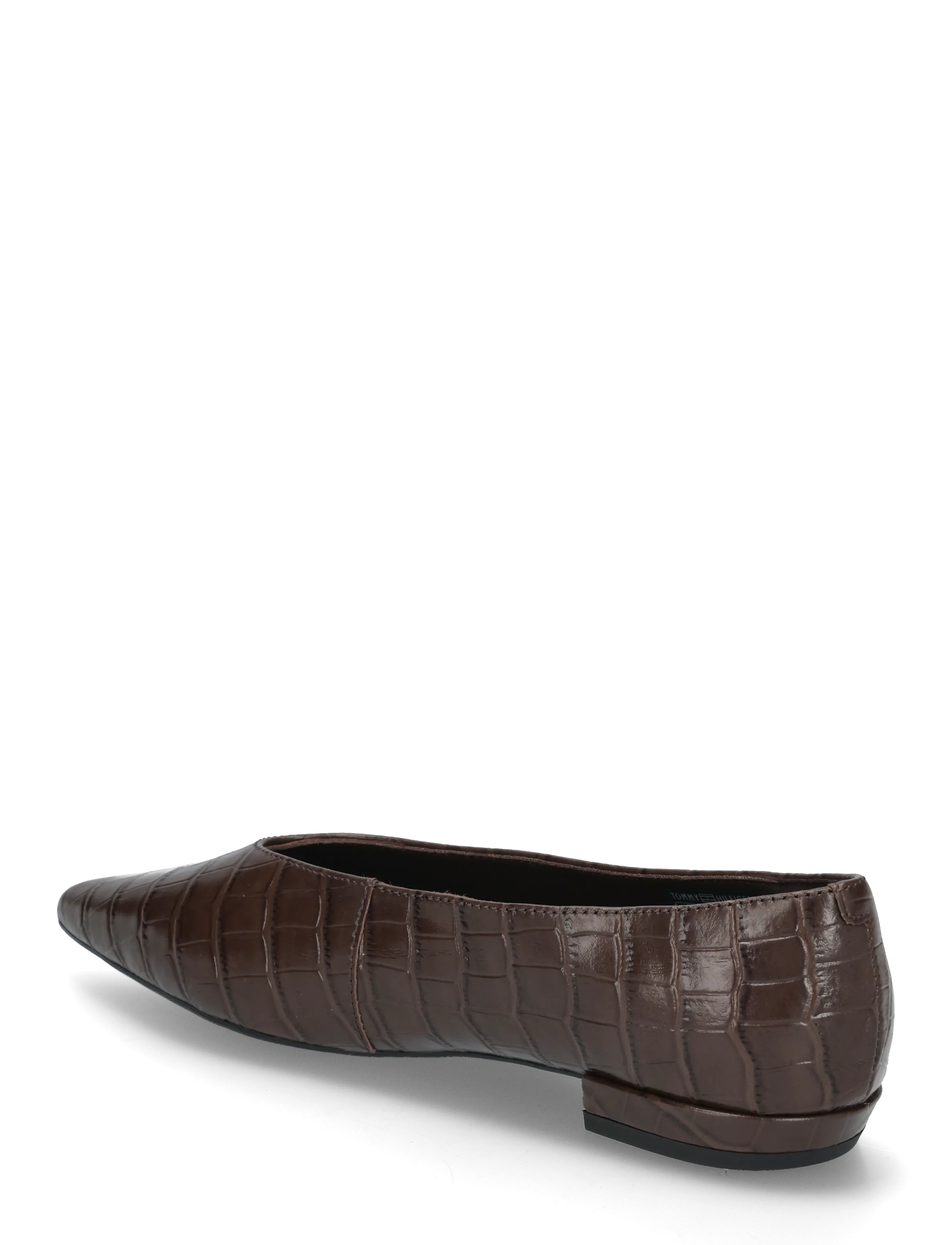 Tommy Hilfiger - POINTY TOE CROCO BALLERINA - særlige begivenheder - fondant brown - 1