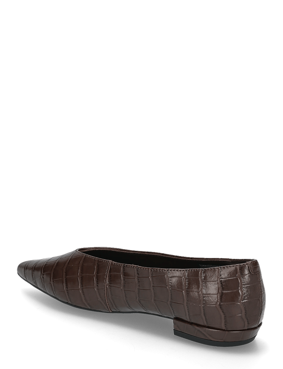 Tommy Hilfiger - POINTY TOE CROCO BALLERINA - særlige begivenheder - fondant brown - 1