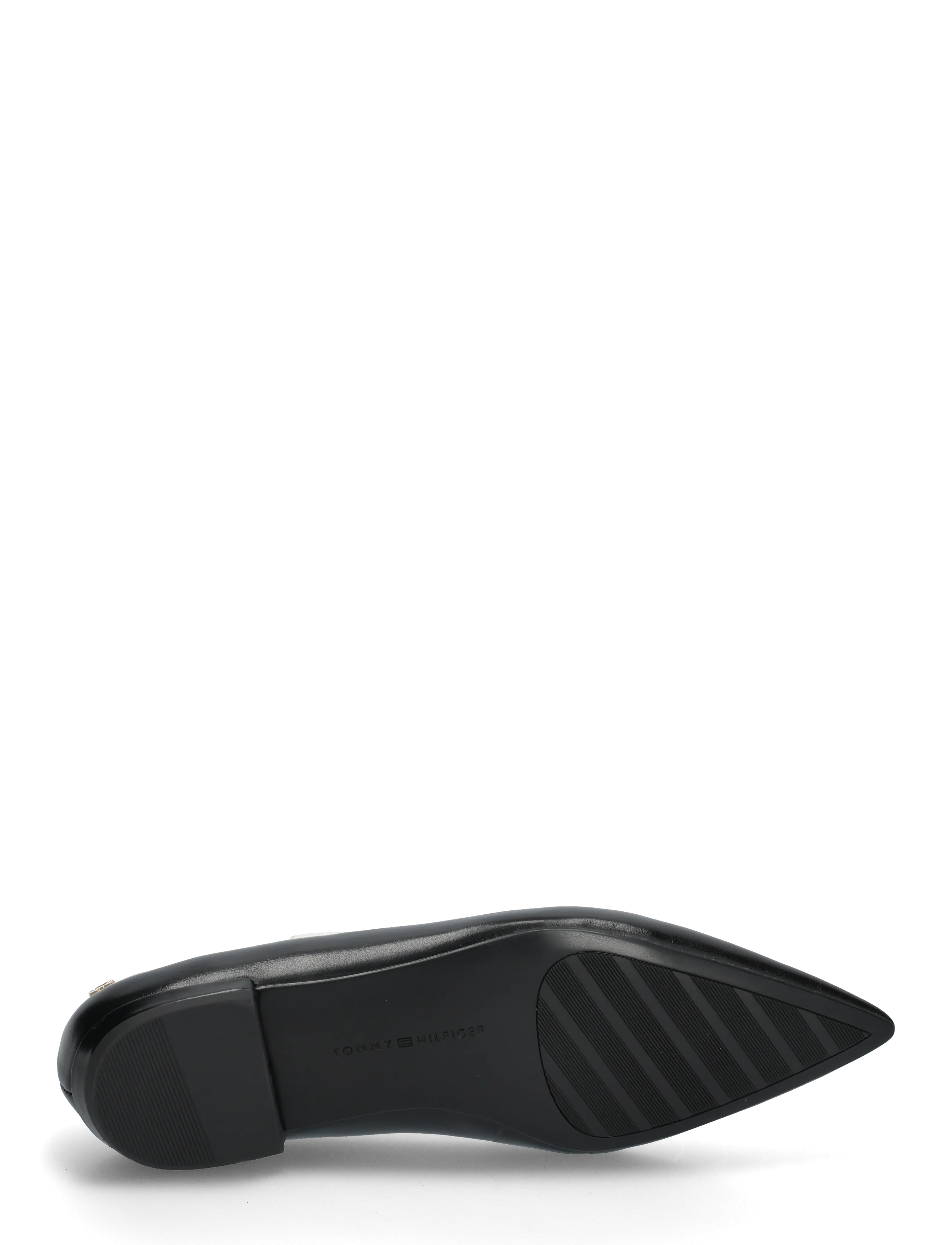 Tommy Hilfiger - POINTY TOE LEATHER BALLERINA - særlige begivenheder - black - 4