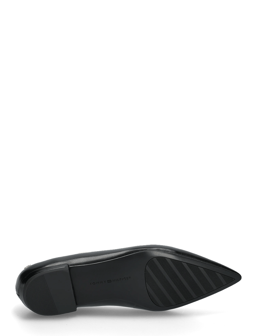 Tommy Hilfiger - POINTY TOE LEATHER BALLERINA - særlige begivenheder - black - 4