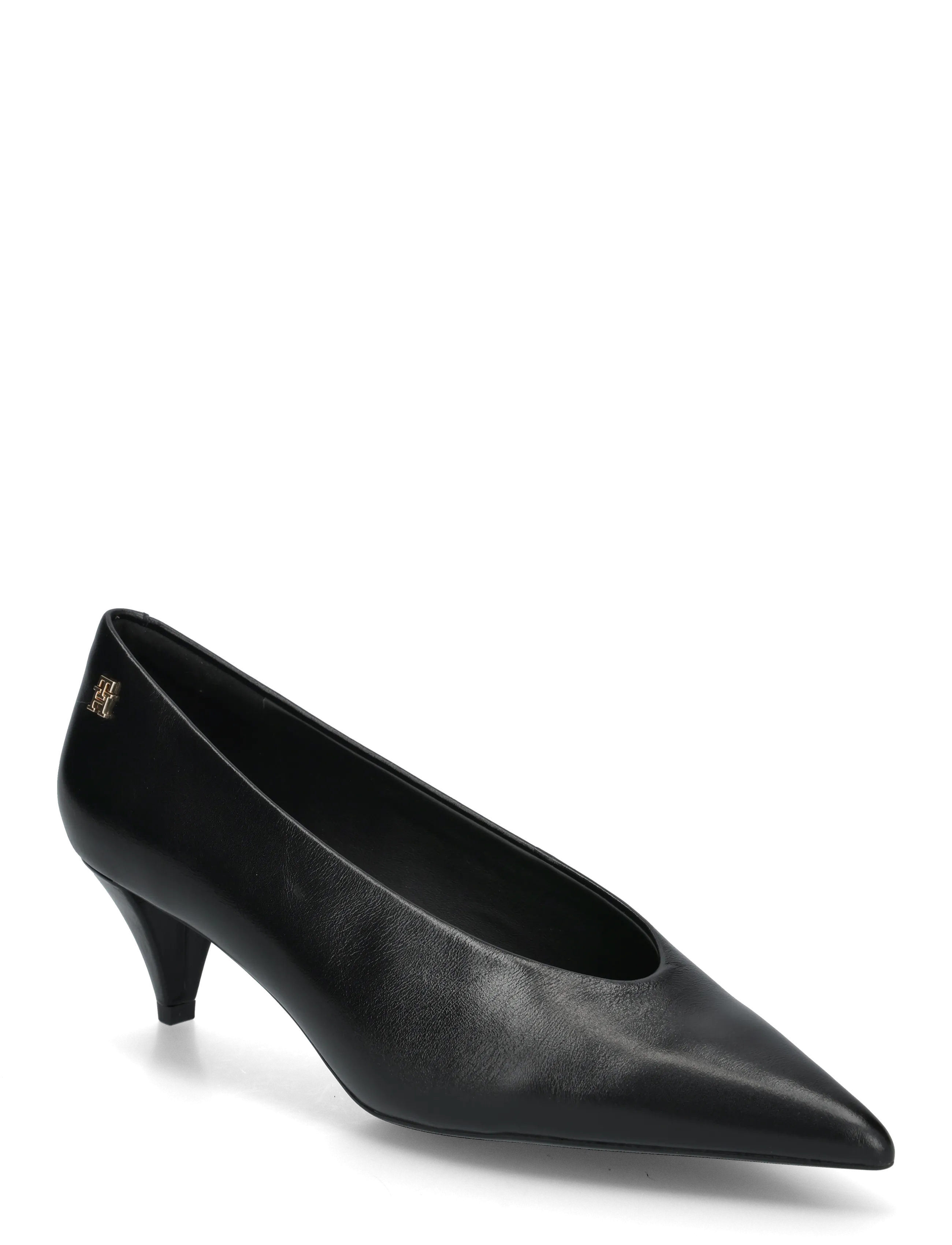 Tommy Hilfiger POINTY TOE 50 HEEL LEATHER PUMP - Kontsakingad - BLACK / black