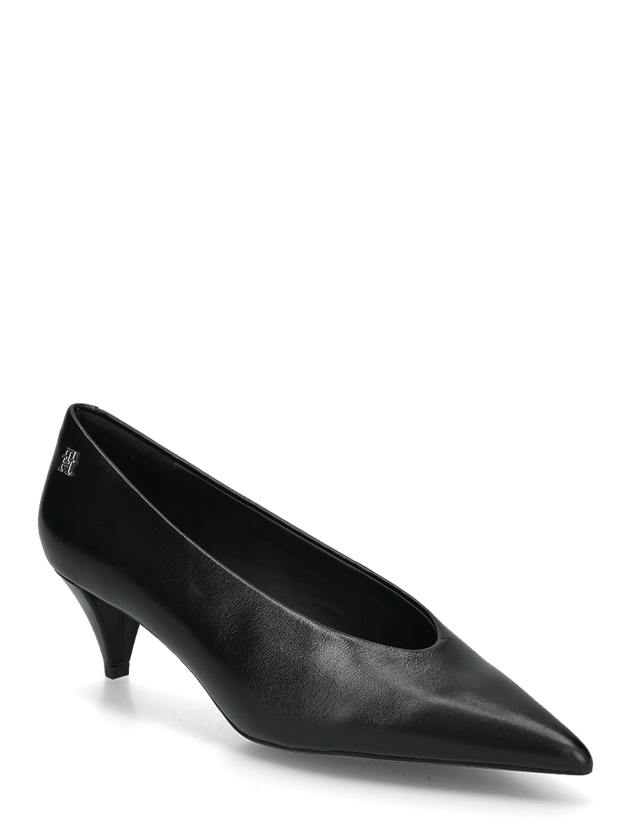 Tommy Hilfiger - POINTY TOE 50 HEEL LEATHER PUMP - kontsakingad - black - 0