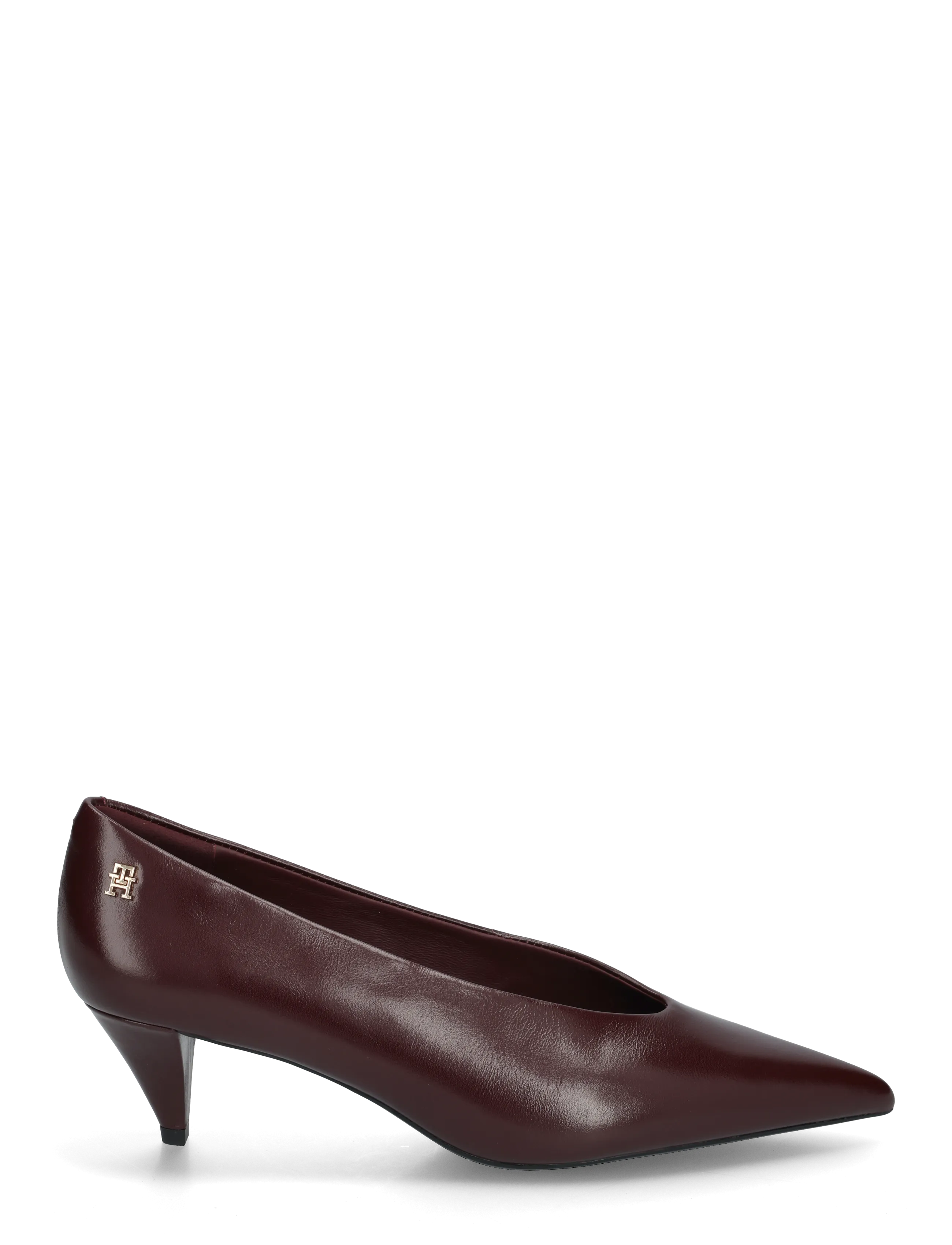 Tommy Hilfiger - POINTY TOE 50 HEEL LEATHER PUMP - pumps - oxblood - 2