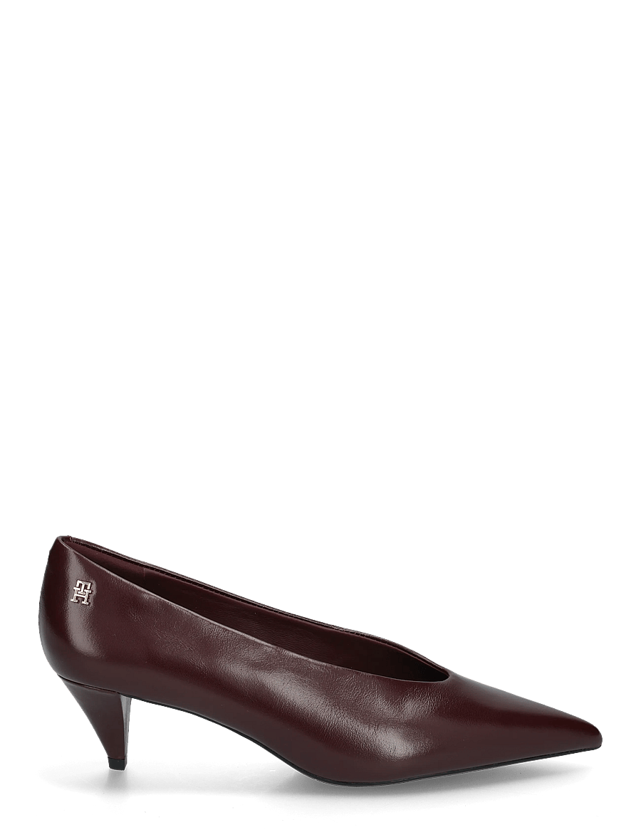 Tommy Hilfiger - POINTY TOE 50 HEEL LEATHER PUMP - pumps - oxblood - 2