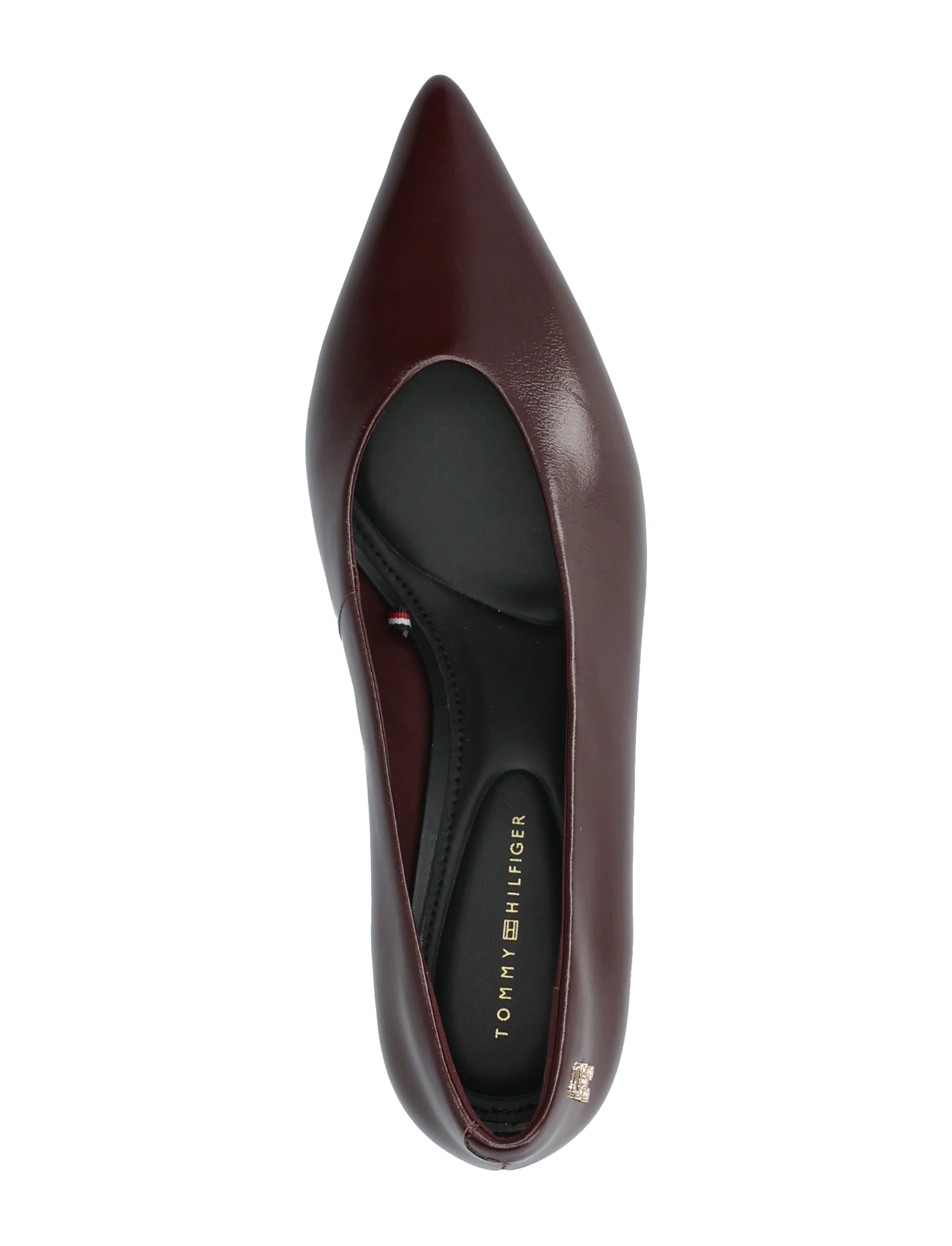Tommy Hilfiger - POINTY TOE 50 HEEL LEATHER PUMP - pumps - oxblood - 3