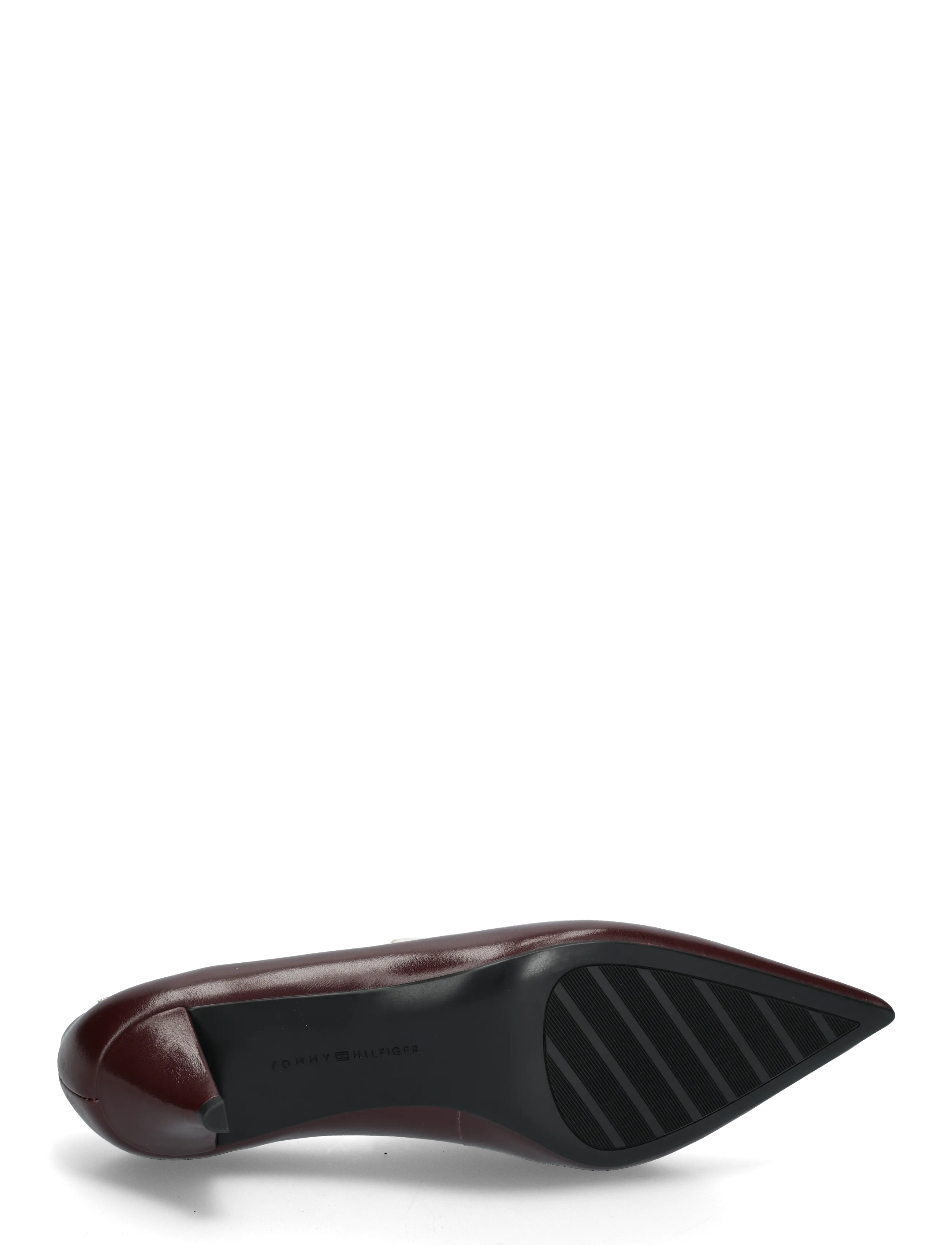 Tommy Hilfiger - POINTY TOE 50 HEEL LEATHER PUMP - pumps - oxblood - 4