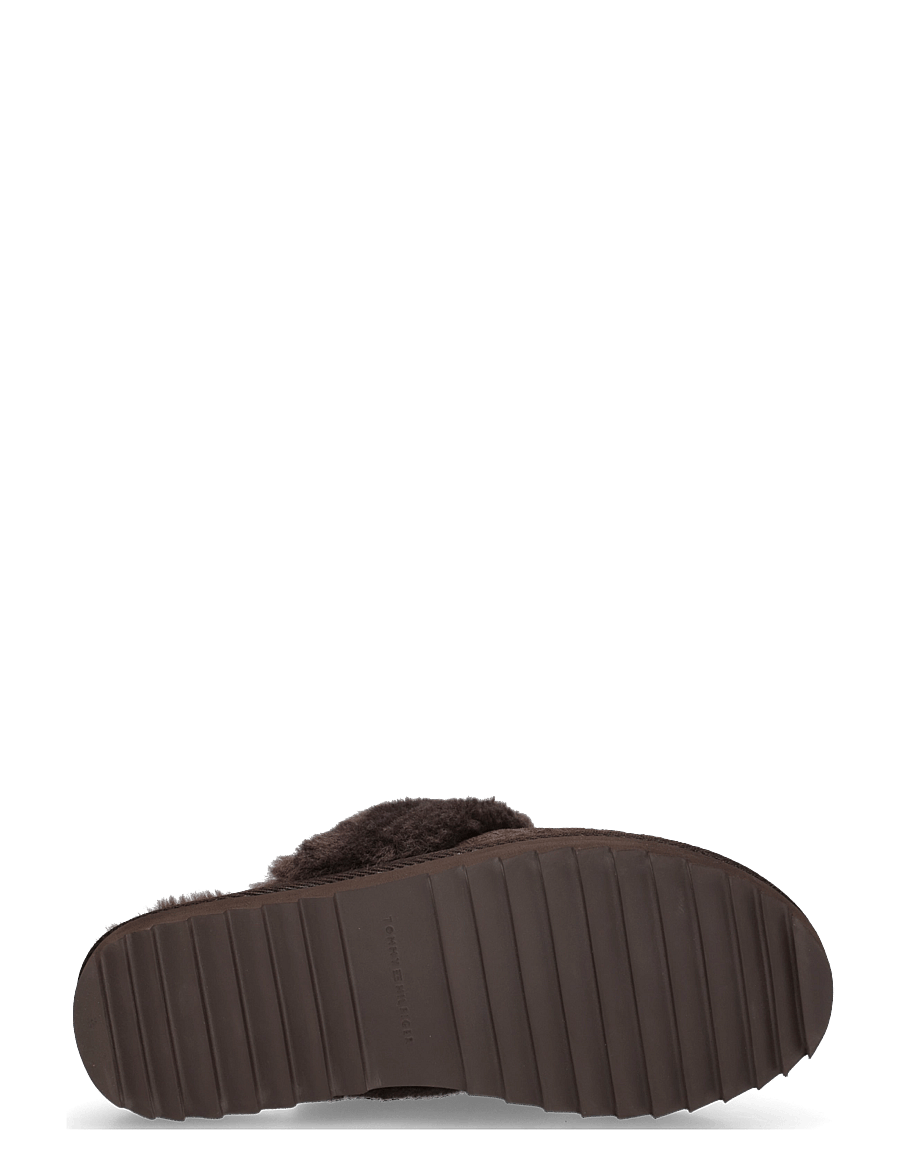 Tommy Hilfiger - TH PREMIUM SHEARLING SHOES - hverdags stil - fondant brown - 4