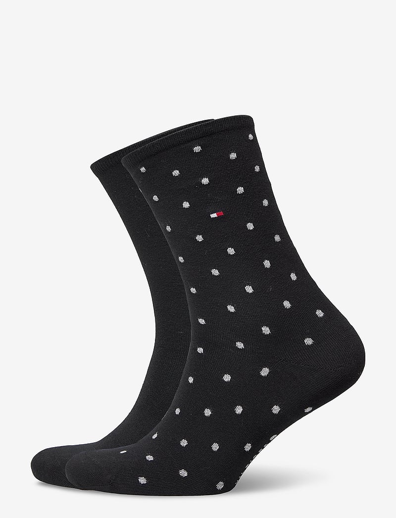 Tommy Hilfiger - TH WOMEN SOCK DOT 2P - alltags-style - black - 0