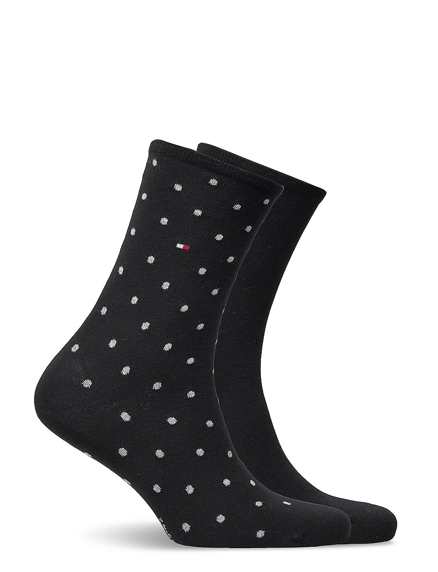 Tommy Hilfiger - TH WOMEN SOCK DOT 2P - alltags-style - black - 1