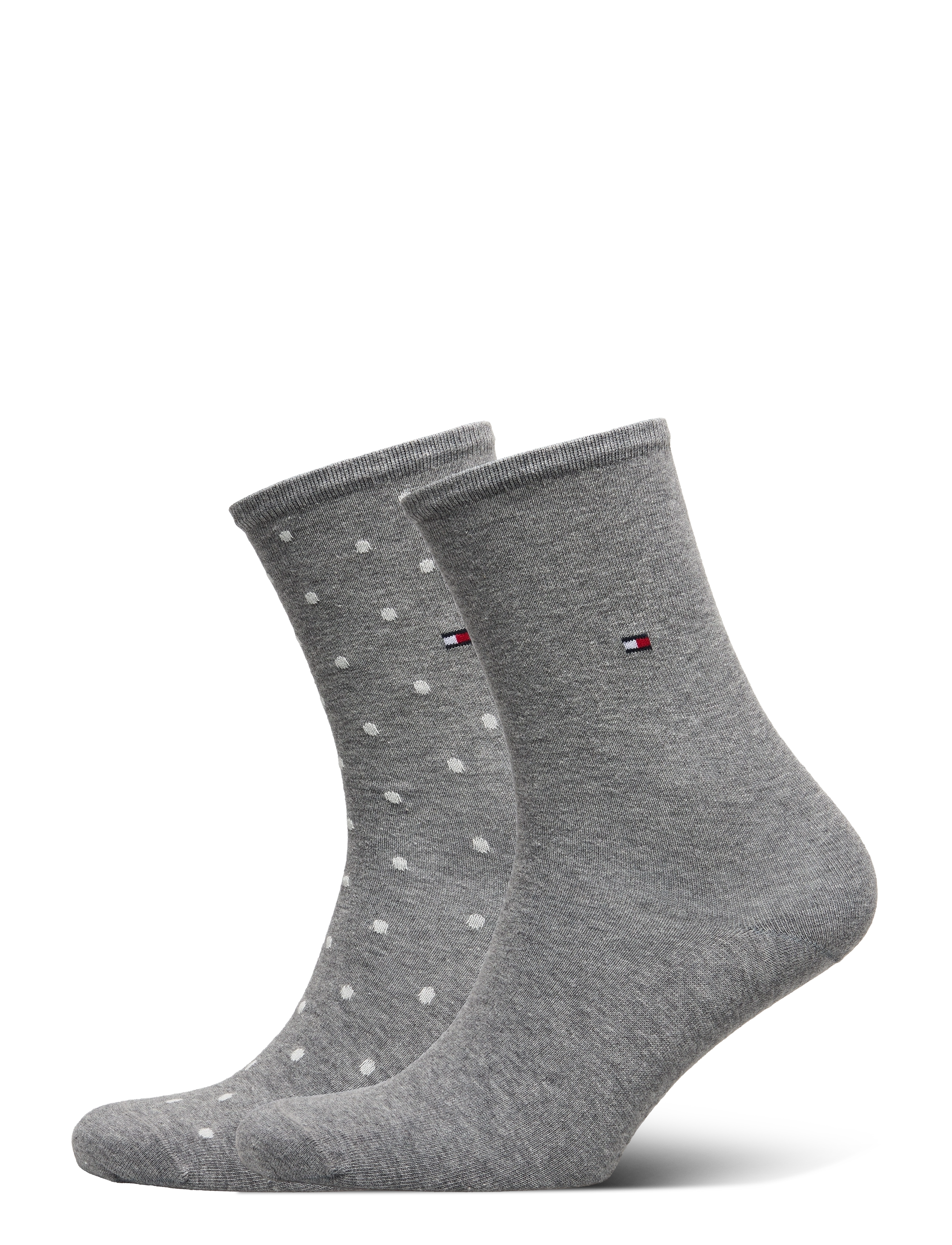 Tommy Hilfiger Th Women Sock Dot 2P, 35-38, Socks, Grau - Regular Frauen