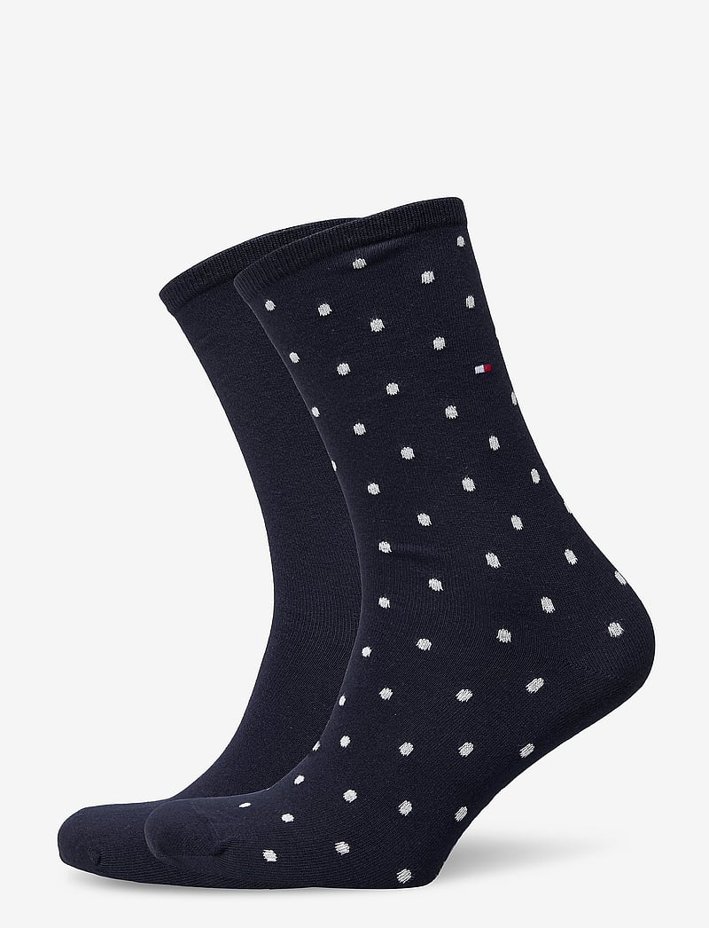 Tommy Hilfiger - TH WOMEN SOCK DOT 2P - alltags-style - midnight blue - 0