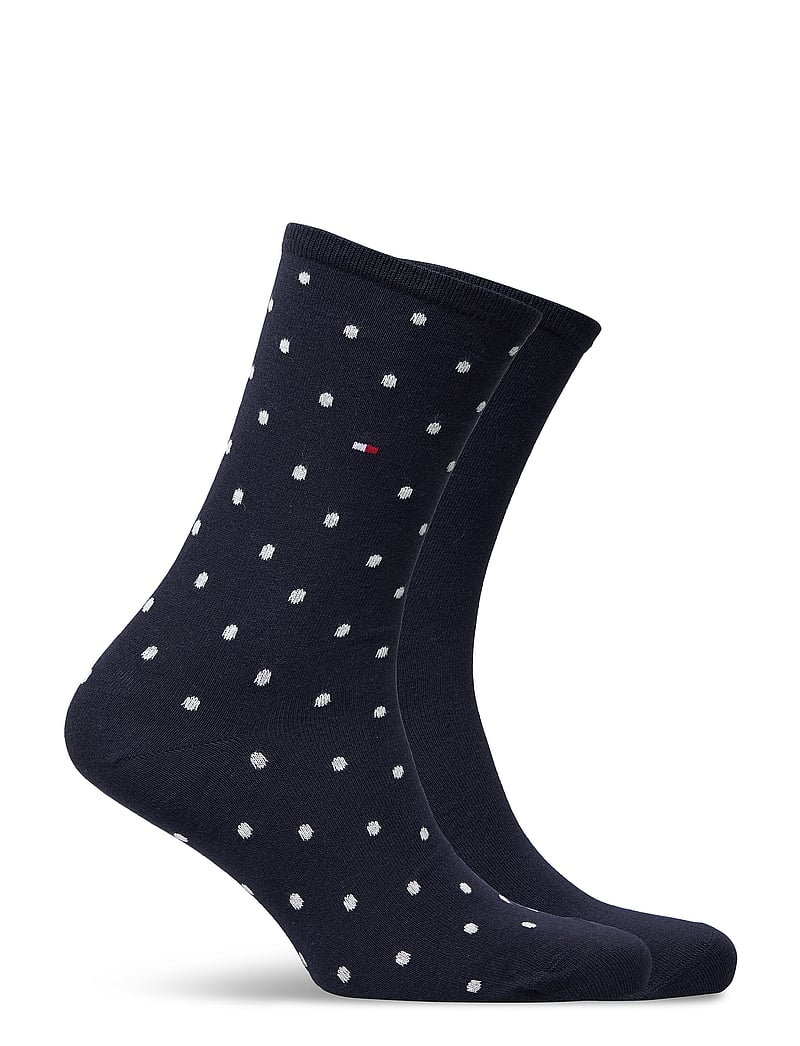 Tommy Hilfiger - TH WOMEN SOCK DOT 2P - alltags-style - midnight blue - 1