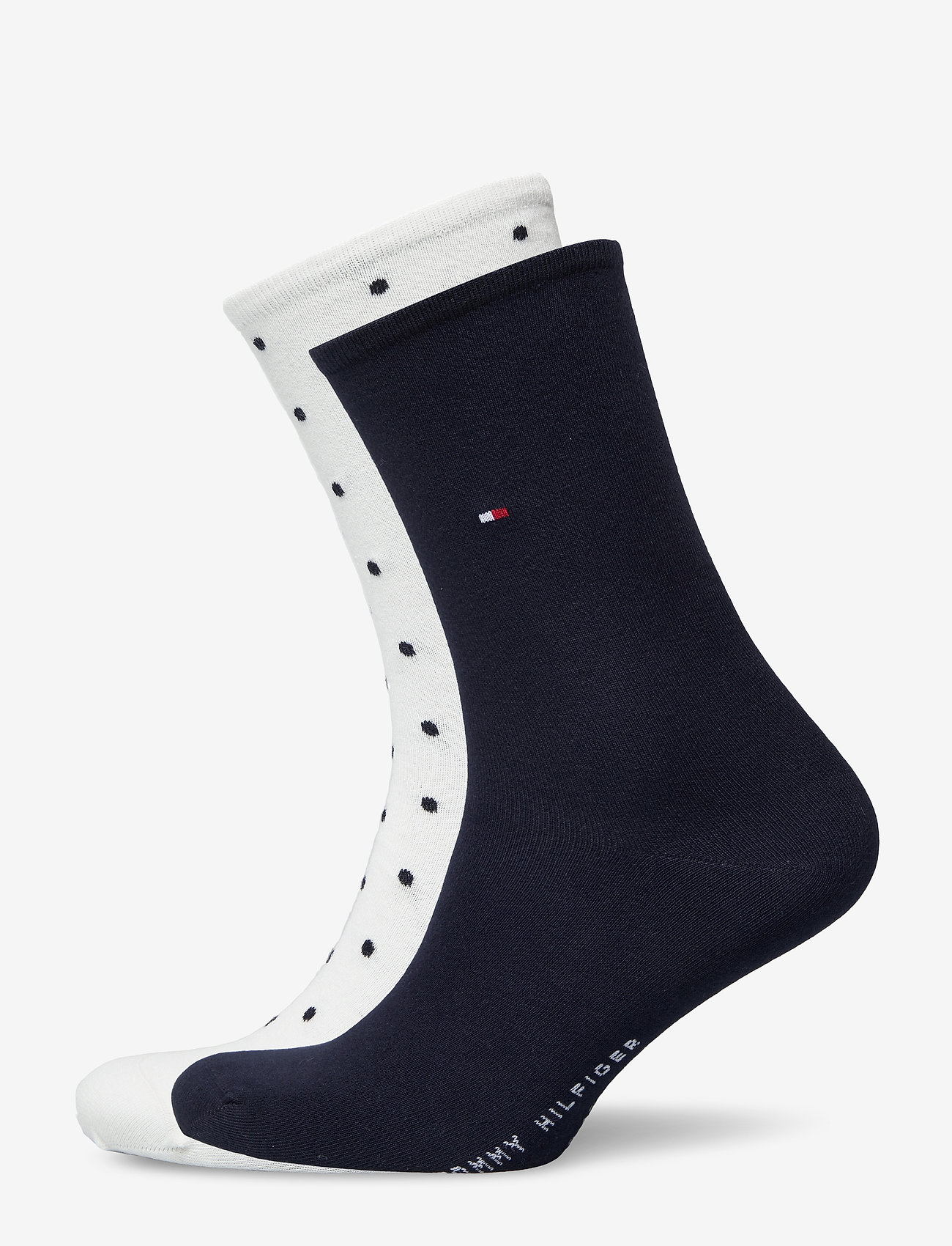 Tommy Hilfiger - TH WOMEN SOCK DOT 2P - hverdags stil - off white - 0