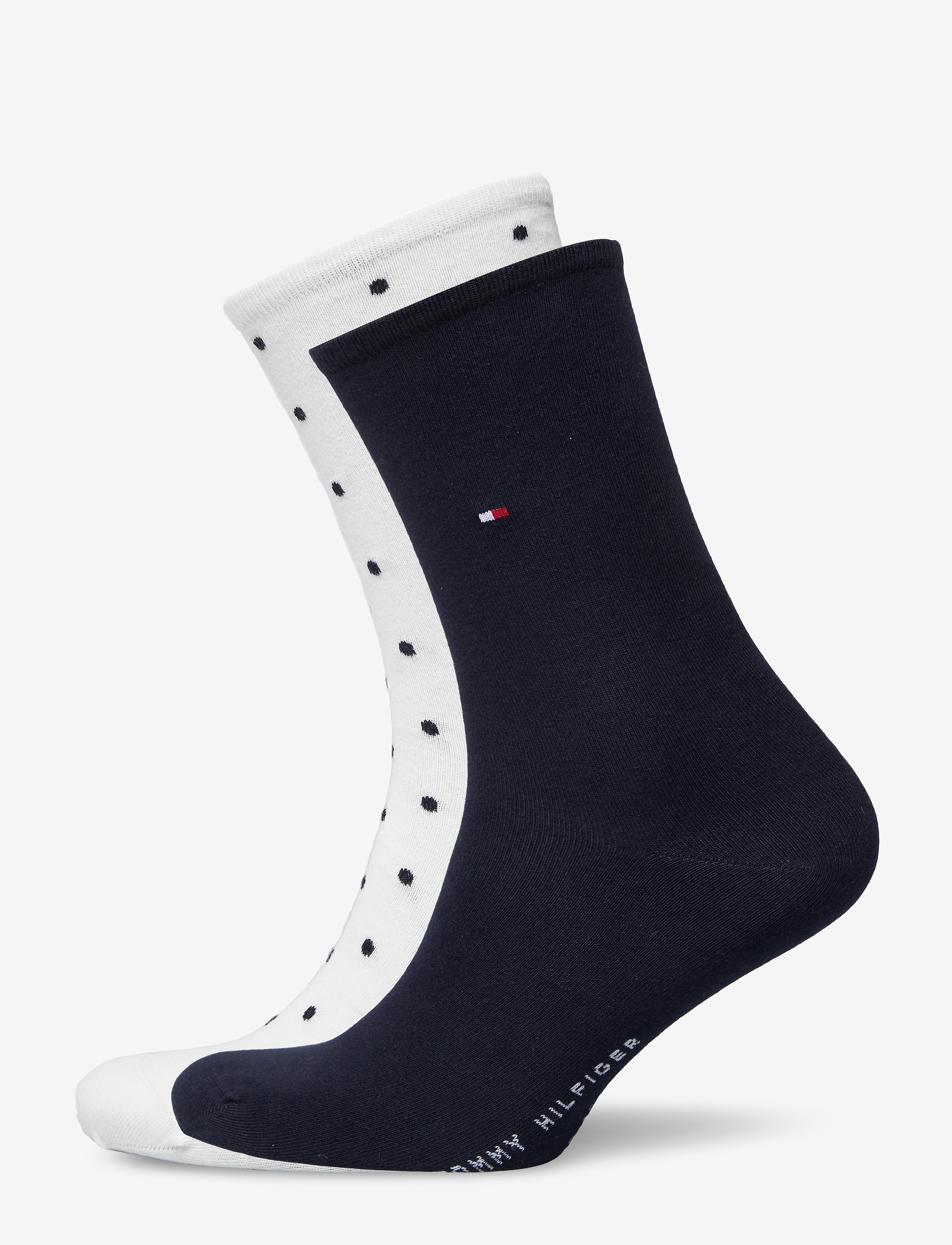 TH WOMEN SOCK DOT 2P - OFF WHITE