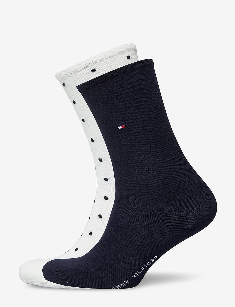 Tommy Hilfiger - TH WOMEN SOCK DOT 2P - alltags-style - off white - 0