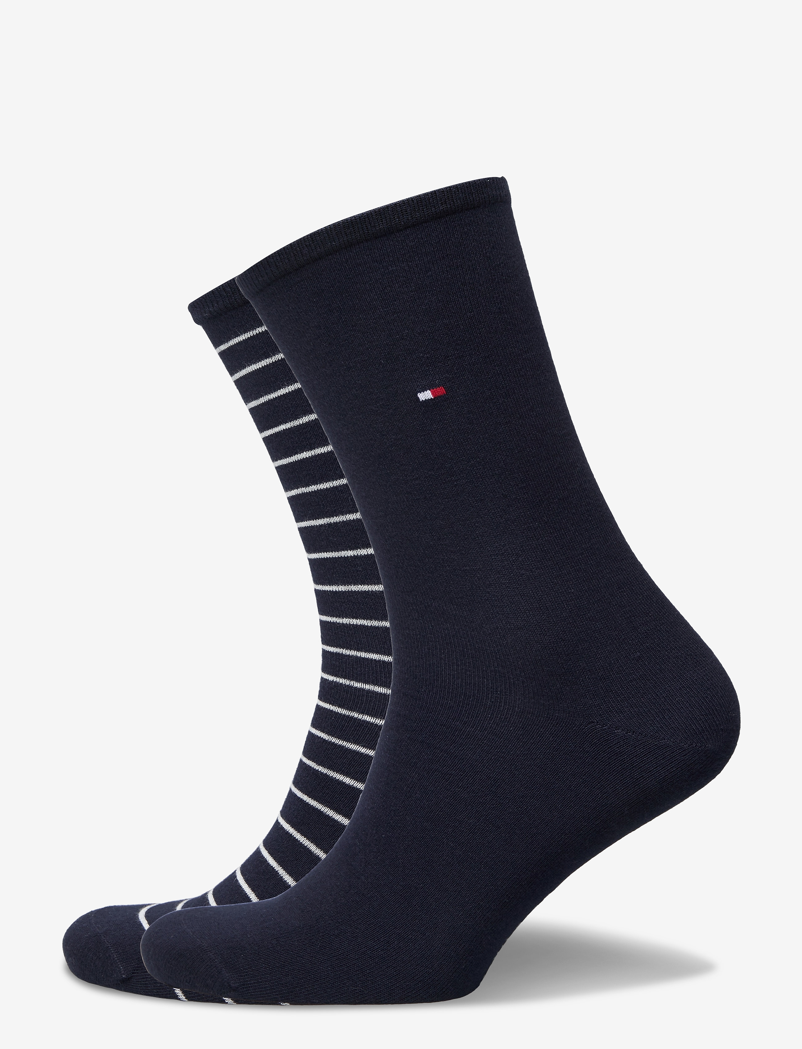 Tommy Hilfiger Th Women Sock 2P Small Stripe, 35-38, Socks, Blau - Regular Frauen
