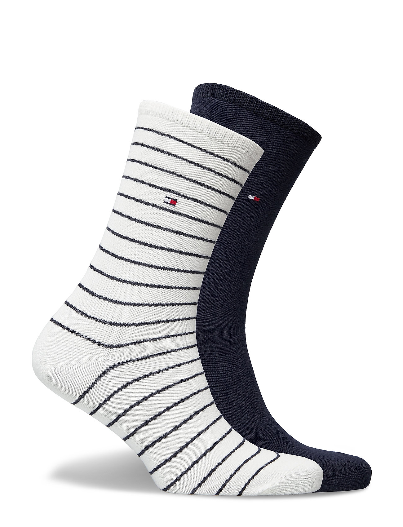 Tommy Hilfiger - TH WOMEN SOCK 2P SMALL STRIPE - off white - 1