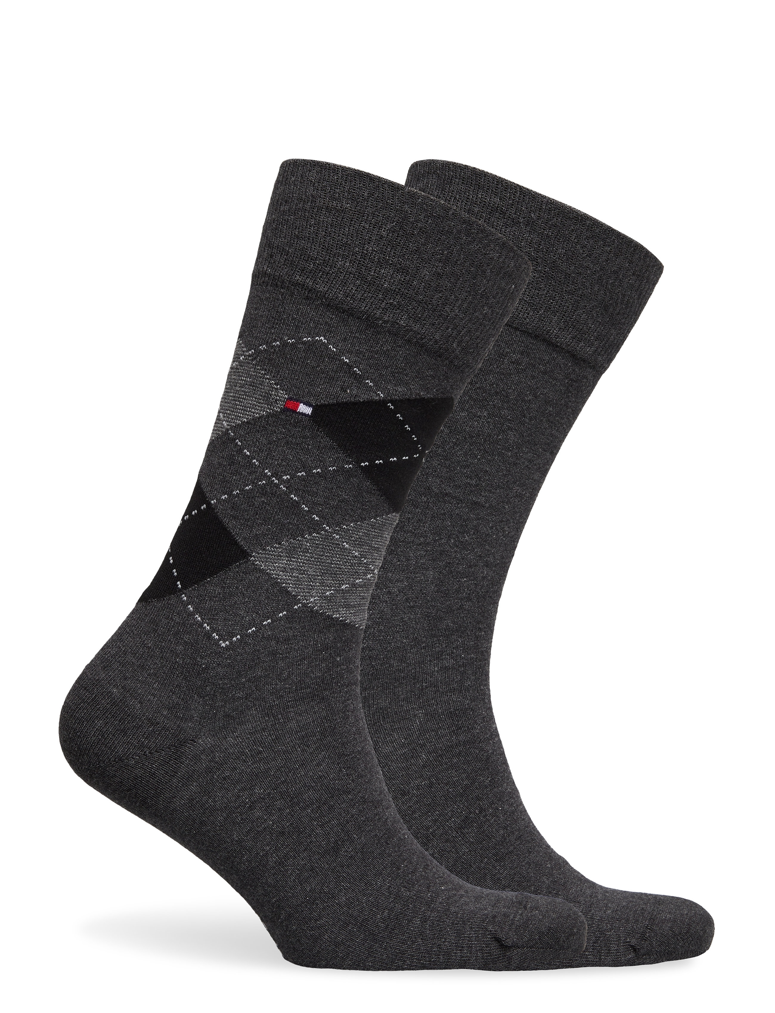 Tommy Hilfiger - TH MEN SOCK CHECK 2P - anthracite - 1
