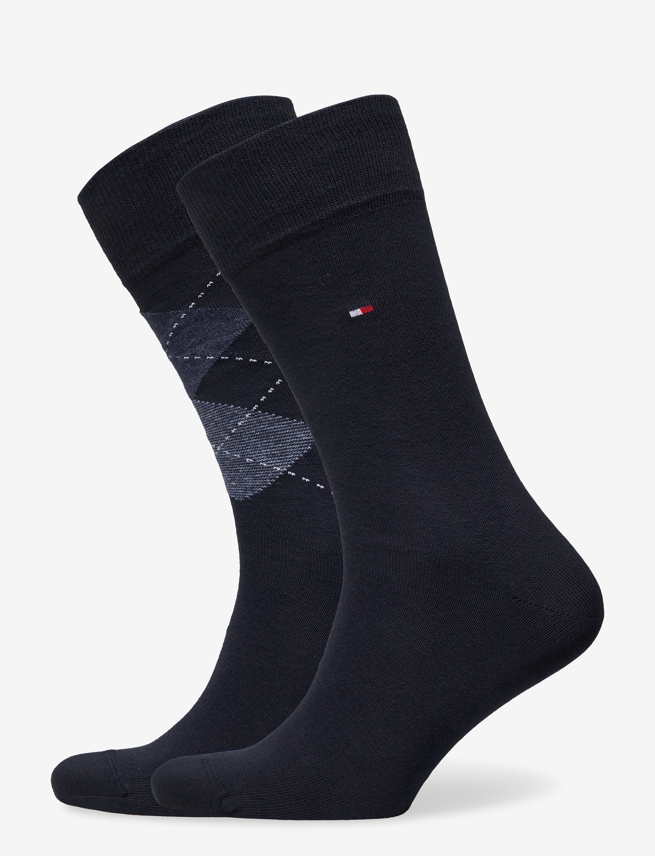 Tommy Hilfiger TH MEN SOCK CHECK 2P - Socken im Multipack - DARK NAVY / blue