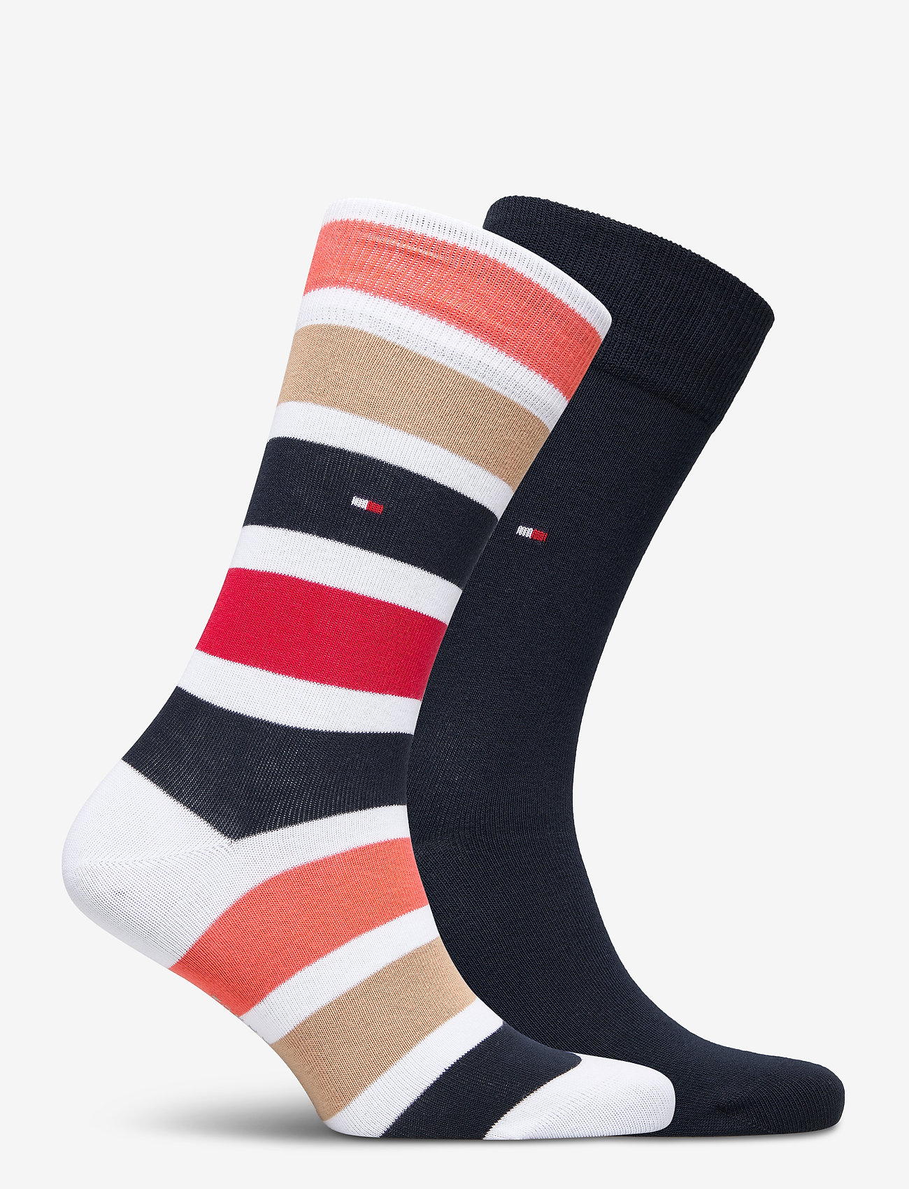Tommy Hilfiger - TH MEN SOCK 2P COLORBLOCK STRIPE - khaki - 1