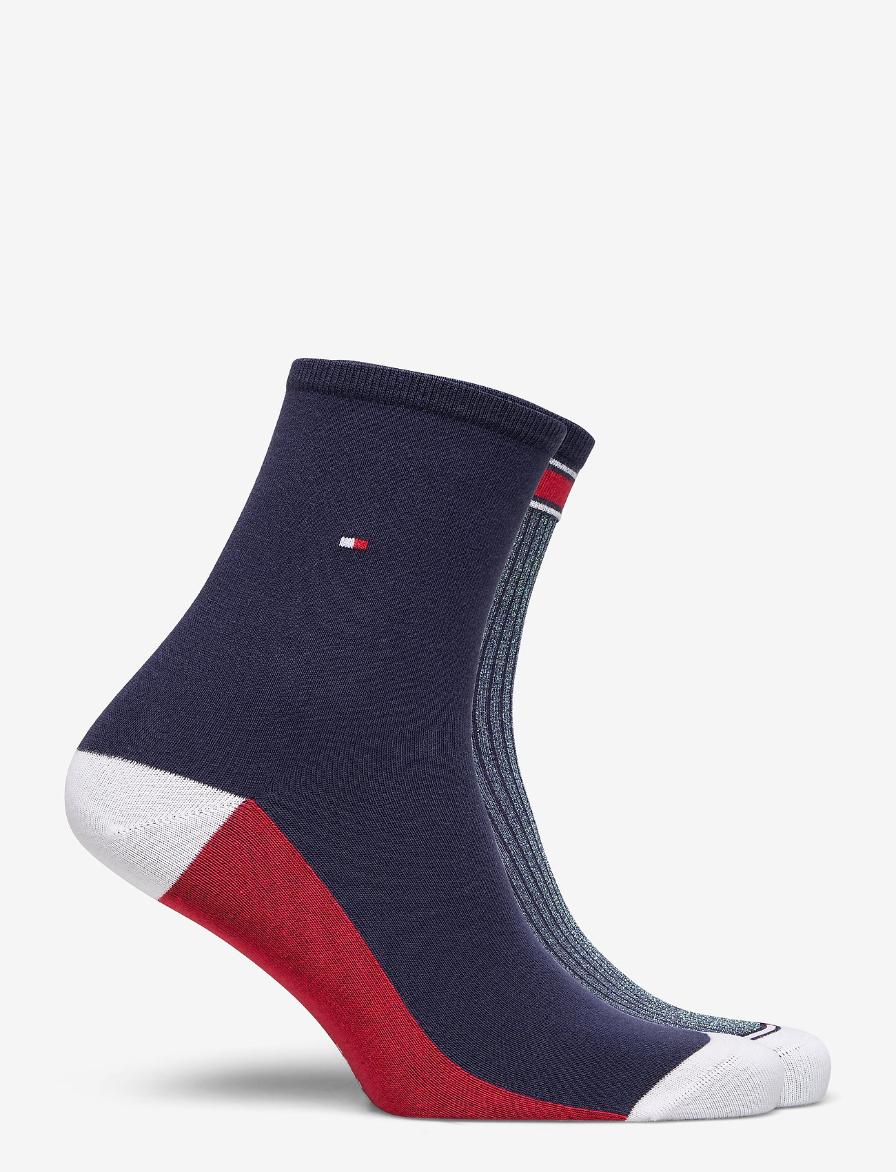 Tommy Hilfiger - TH WOMEN SHORT SOCK 2P TRANSLUCENT - midnight blue - 1