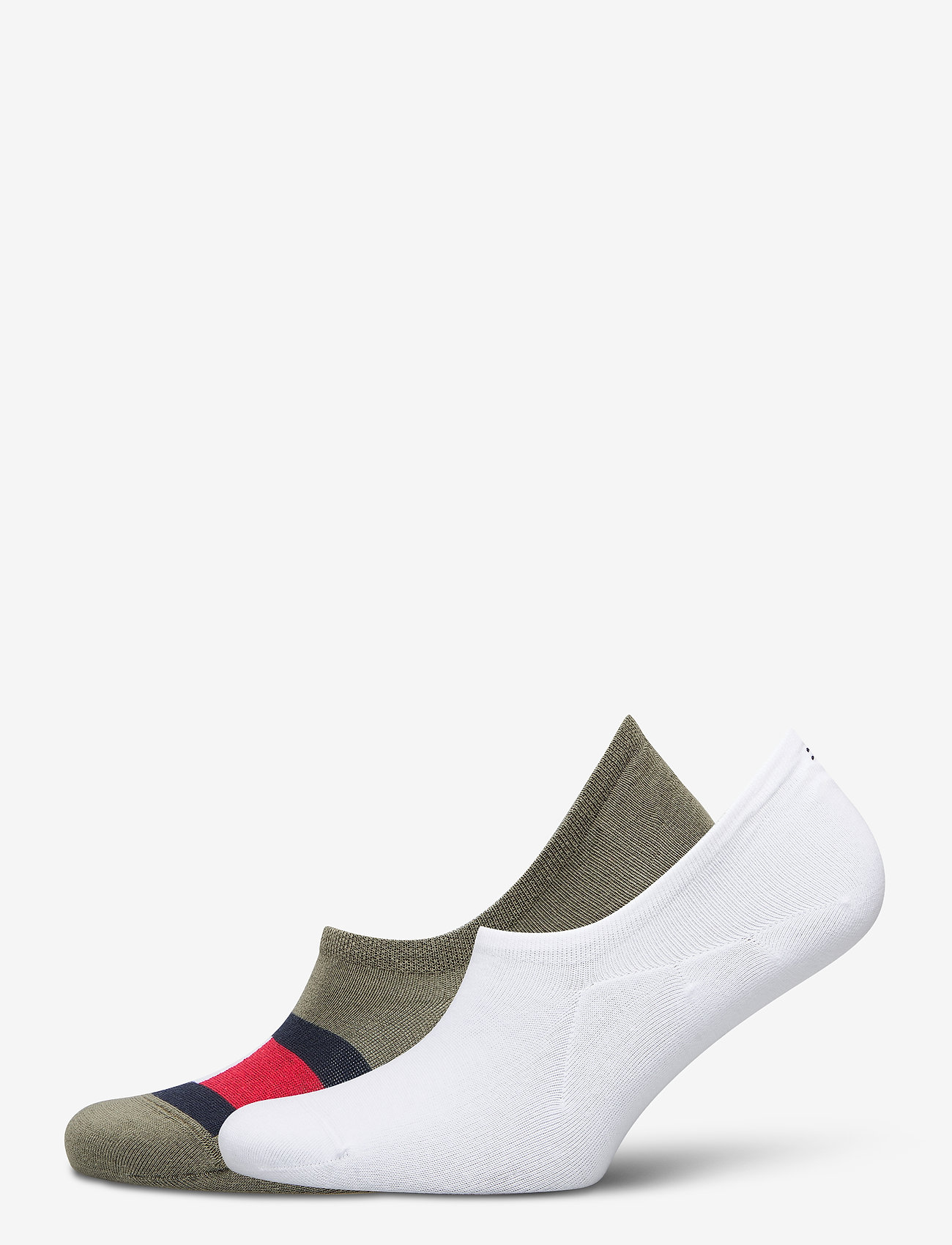 Tommy Hilfiger - TH MEN FOOTIE 2P FLAG - olive - 0