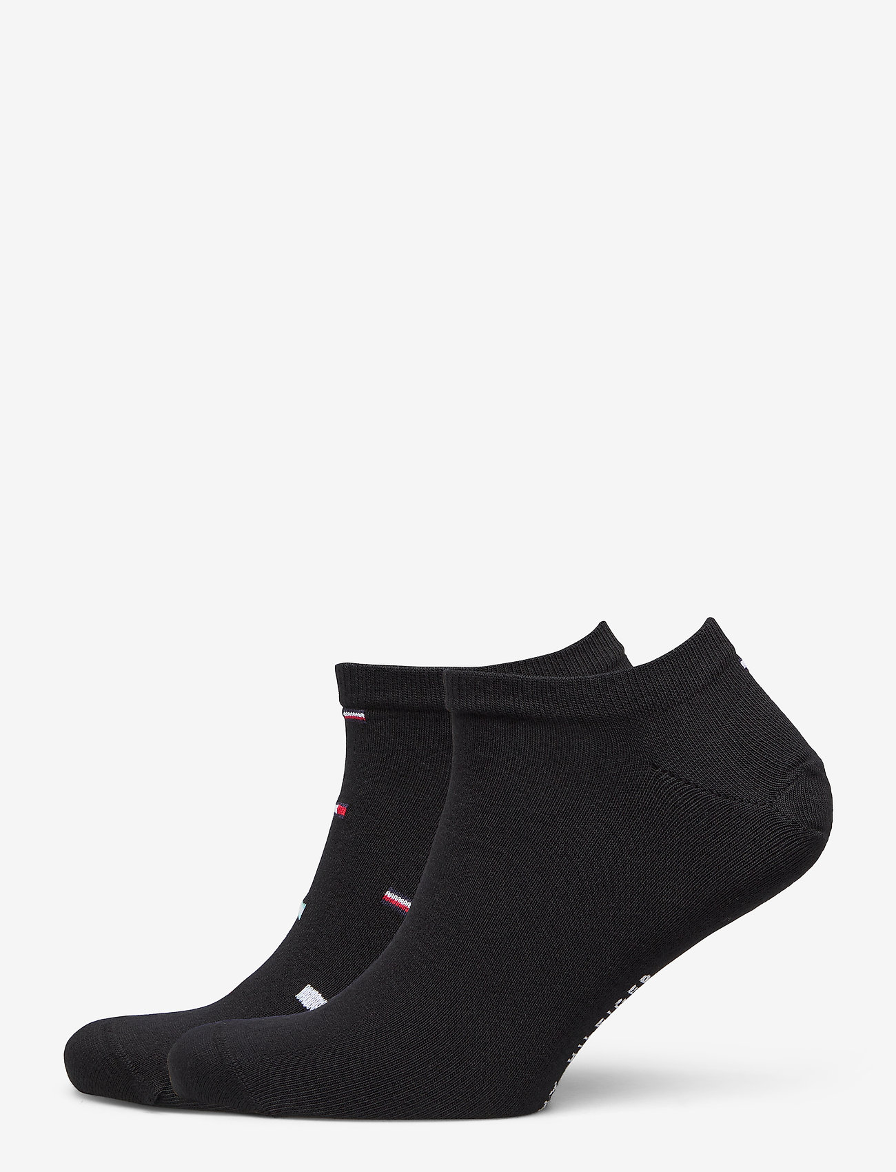 TH MEN SNEAKER 2P SMALL FLAGS - BLACK