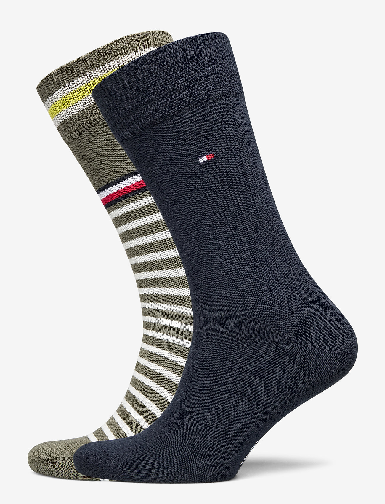 Tommy Hilfiger - TH MEN SOCK 2P COLLEGIATE STRIPE - olive - 0