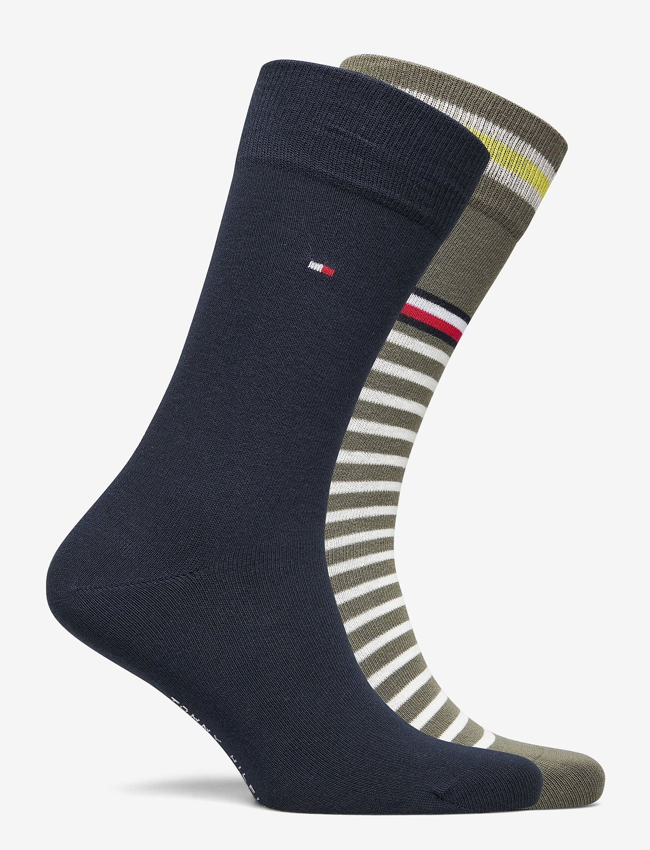Tommy Hilfiger - TH MEN SOCK 2P COLLEGIATE STRIPE - olive - 1