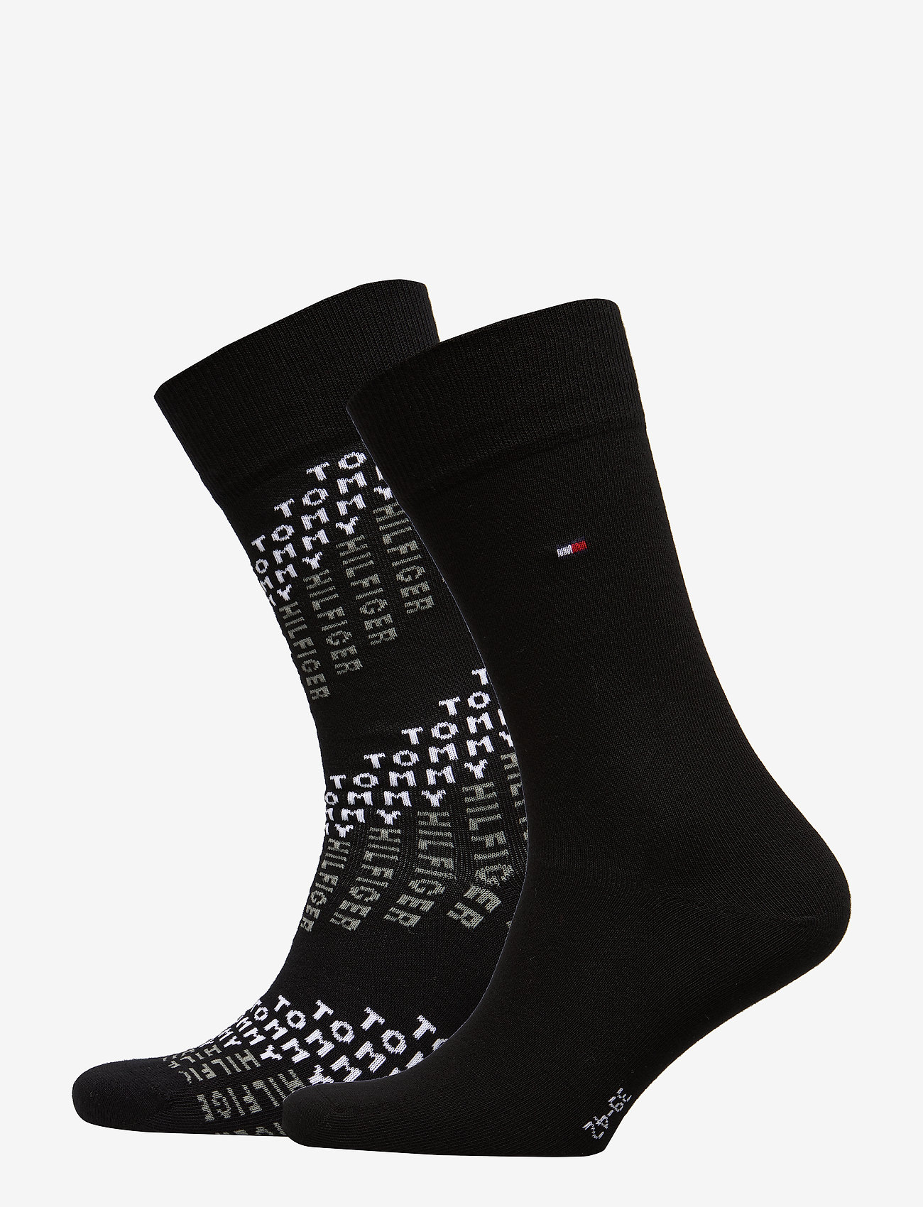 Tommy Hilfiger - TH MEN SOCK 2P TOMMY CHEVRON - black - 0