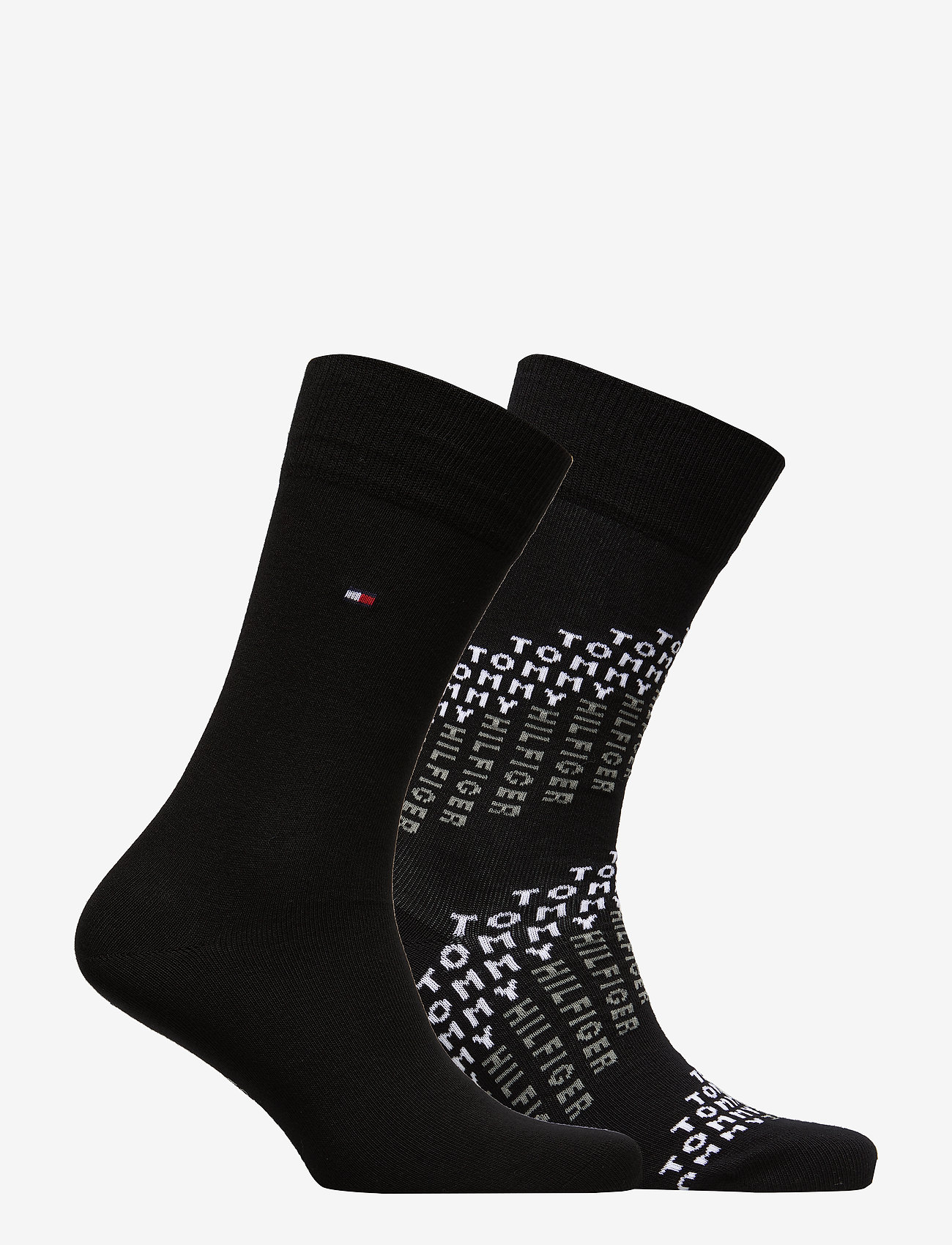 Tommy Hilfiger - TH MEN SOCK 2P TOMMY CHEVRON - black - 1