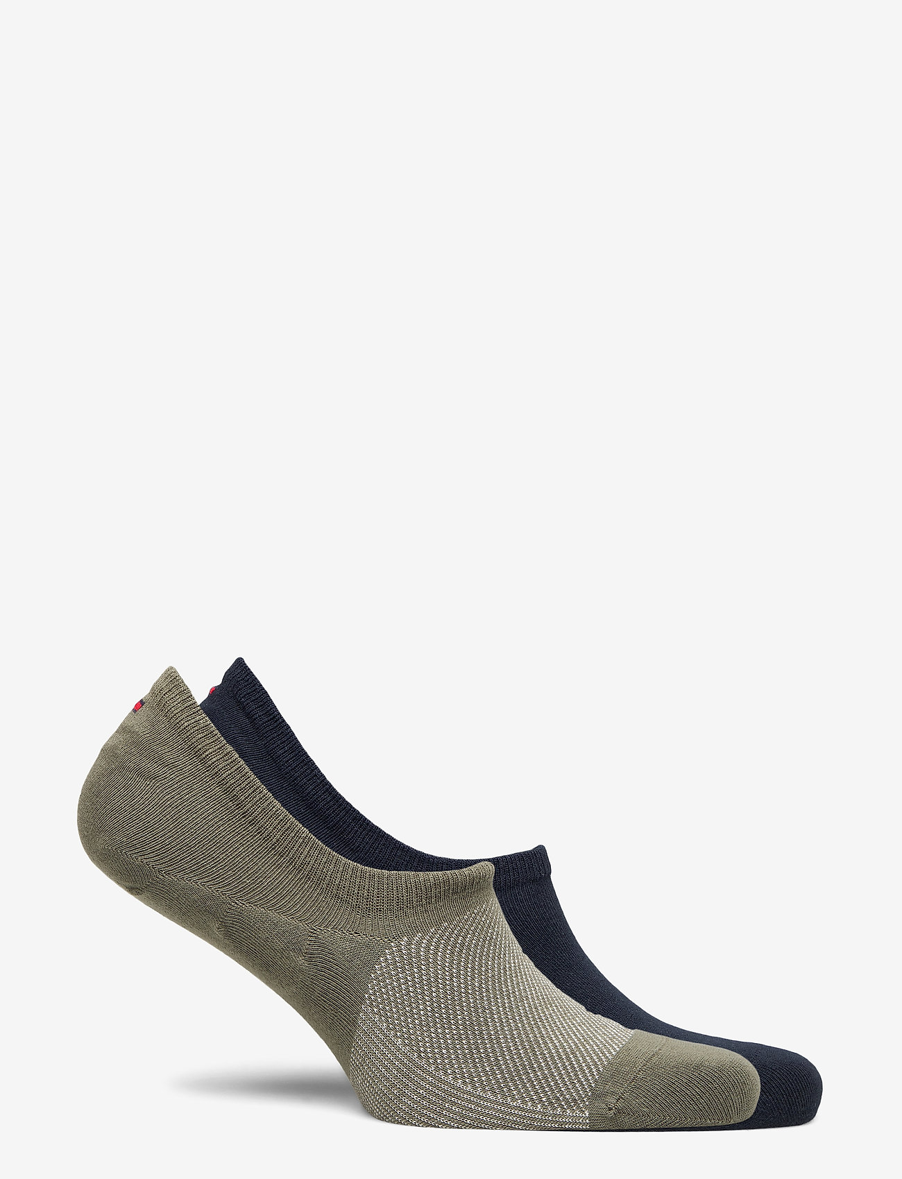 Tommy Hilfiger - TH MEN FOOTIE 2P MICRO STRIPE - olive - 3