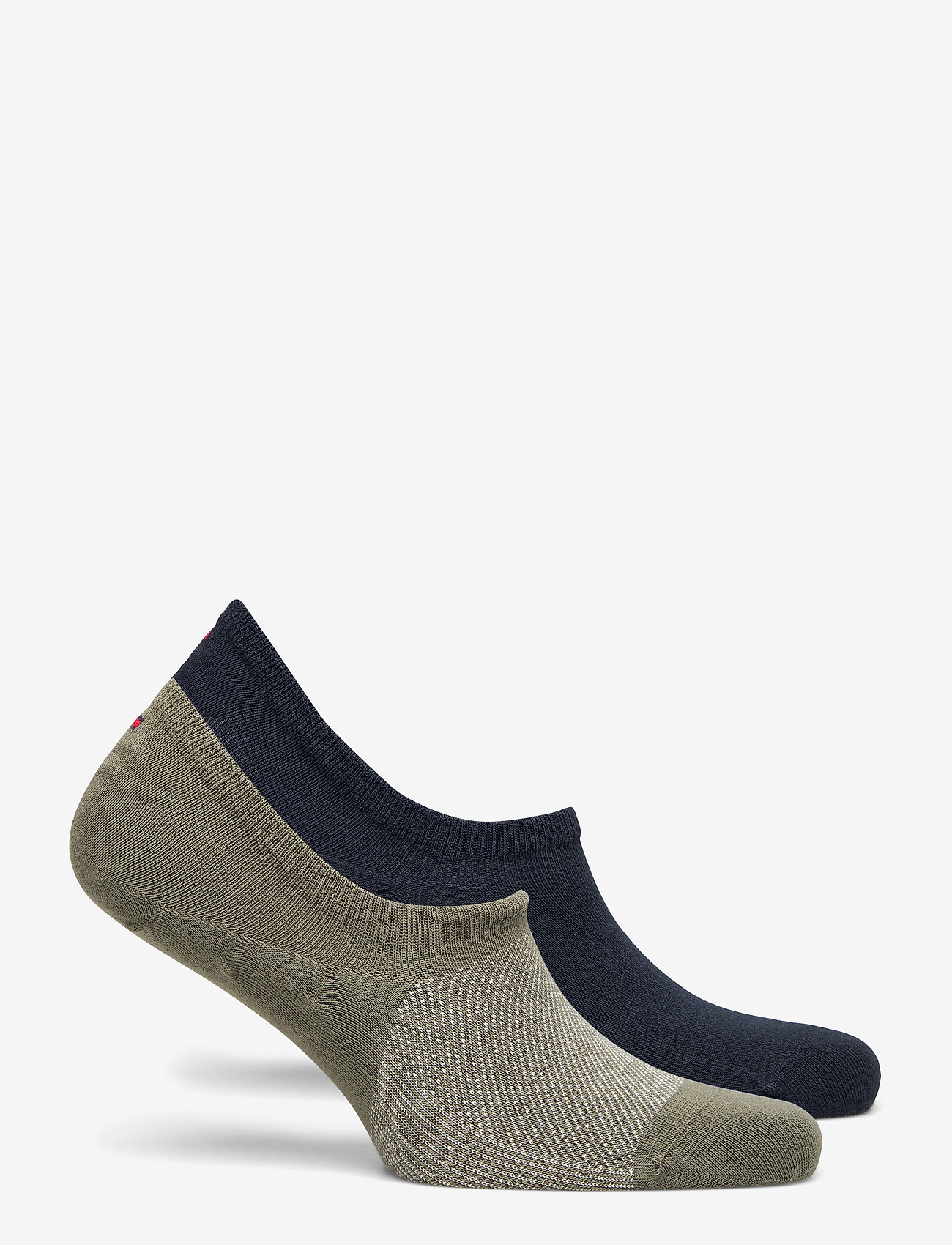 Tommy Hilfiger - TH MEN FOOTIE 2P MICRO STRIPE - olive - 1