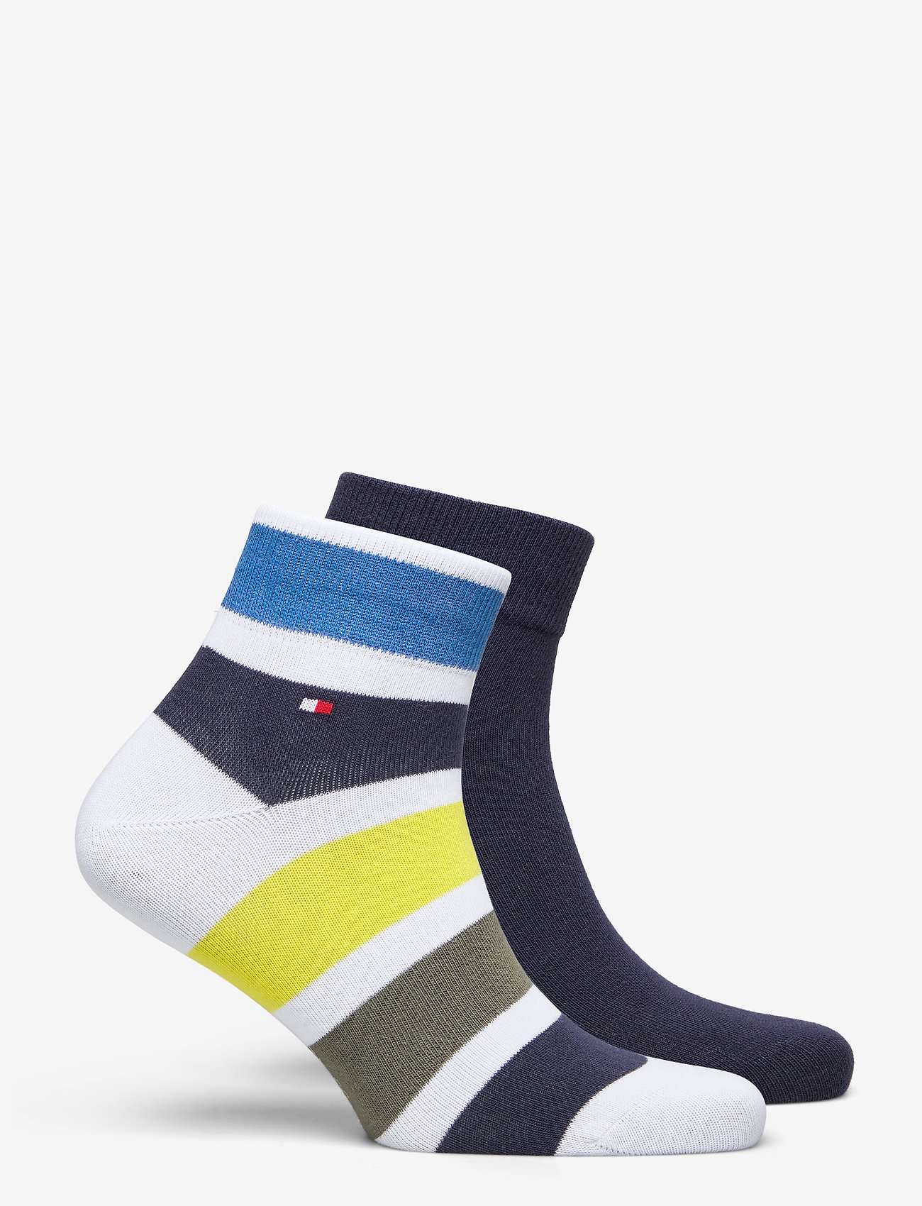 Tommy Hilfiger - TH MEN QUARTER 2P COLORBLOCK STRIPE - olive - 1