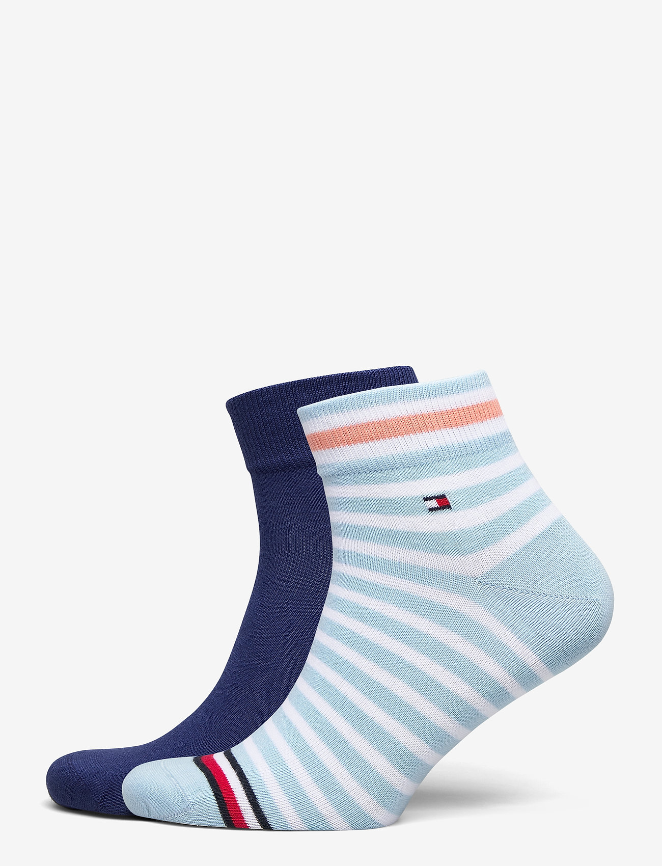 TH MEN QUARTER 2P COLLEGIATE STRIPE - LIGHT BLUE
