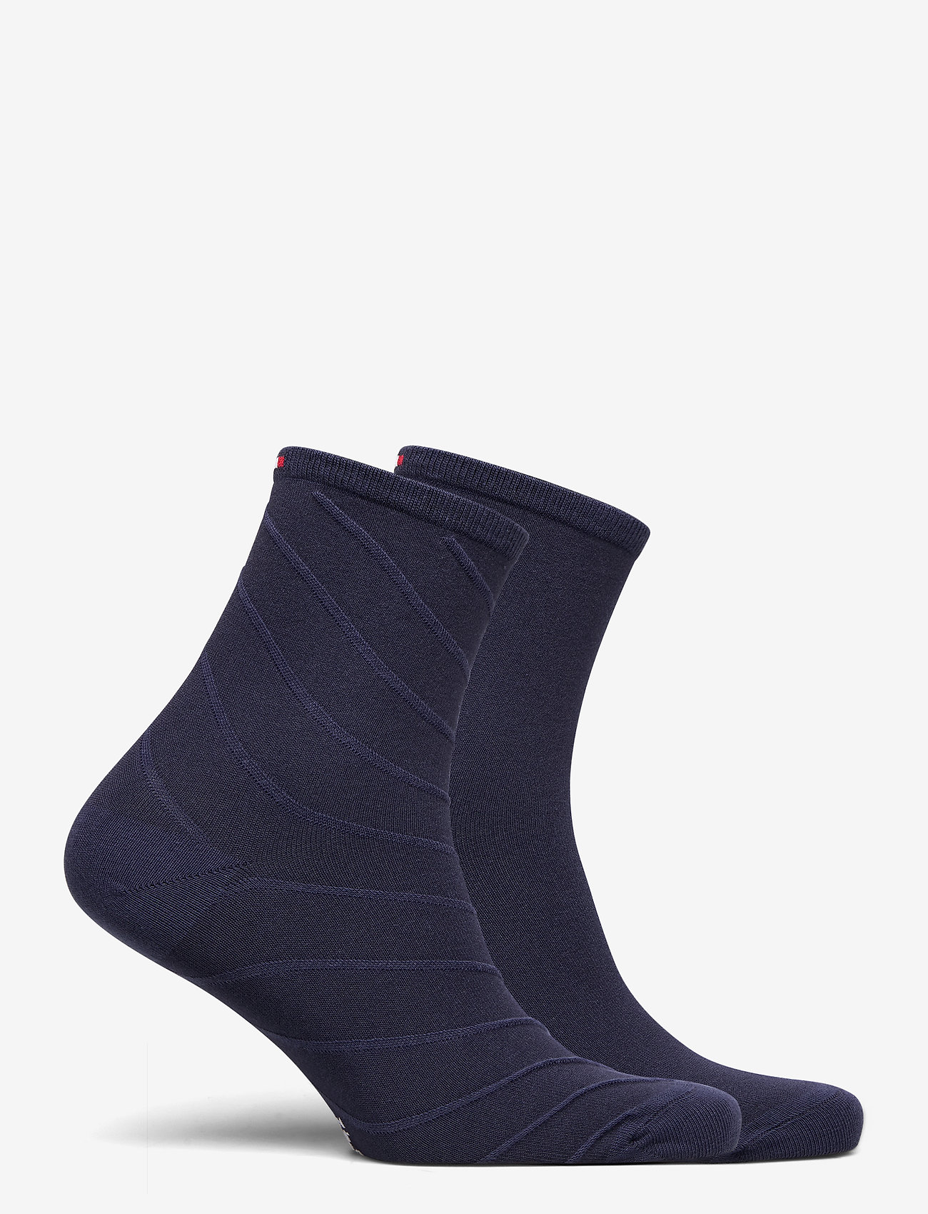 Tommy Hilfiger - TH WOMEN SHORT SOCK 2P OPEN BIAS - midnight blue - 1