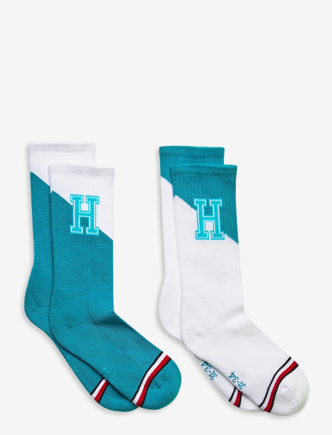Tommy Hilfiger - TH KIDS SOCK 2P TH PATCH - real teal - 0
