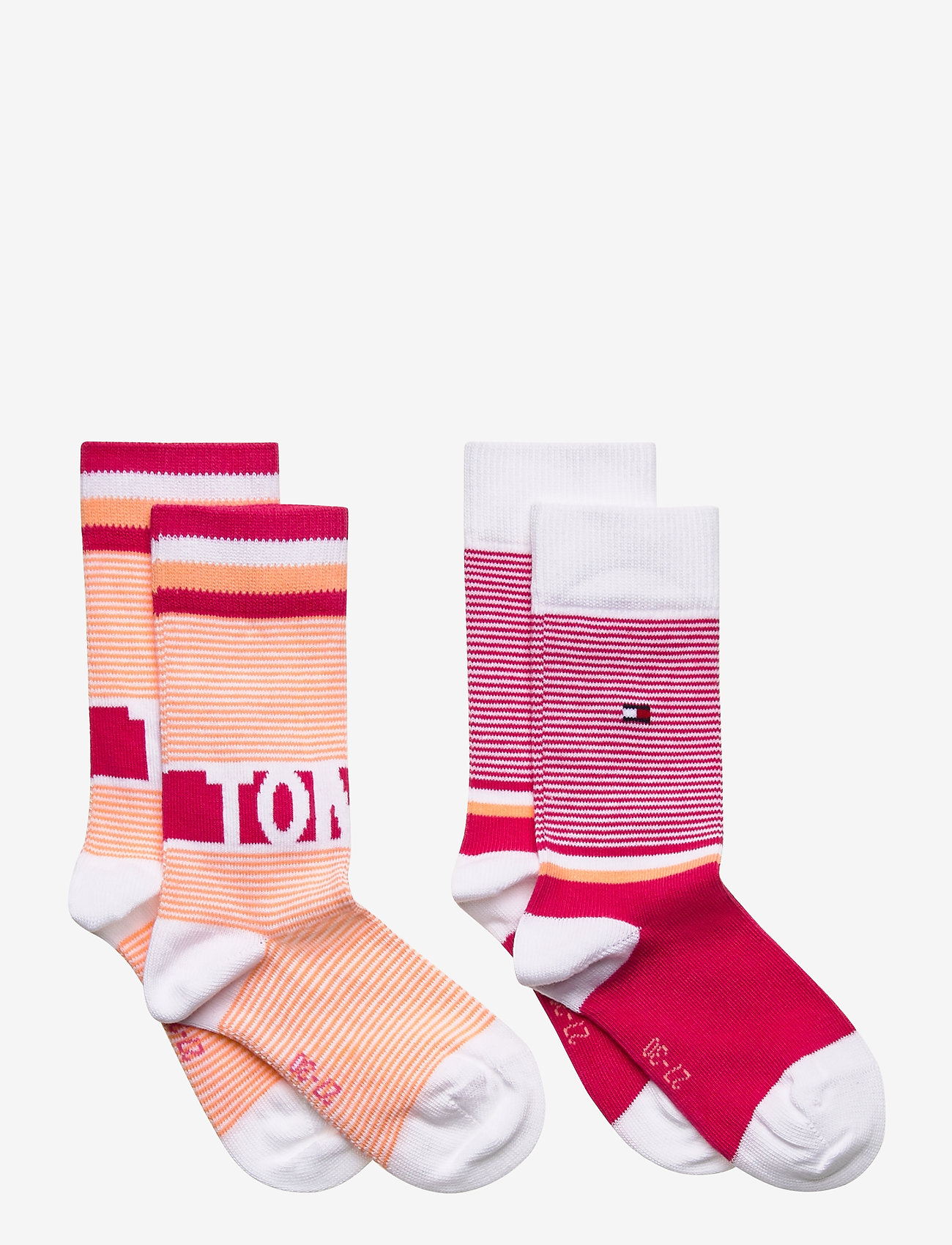 Tommy Hilfiger - TH KIDS SOCK 2P FINE STRIPE - pink lady - 0