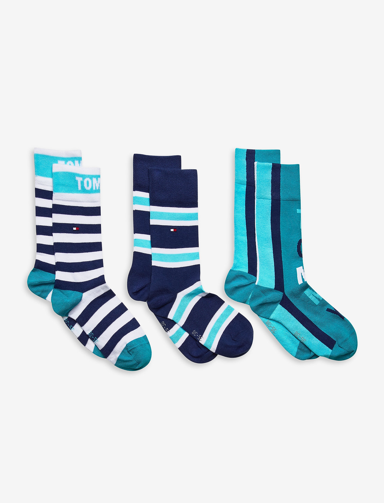 Tommy Hilfiger - TH KIDS SOCK 3P GIFTBOX - real teal - 0