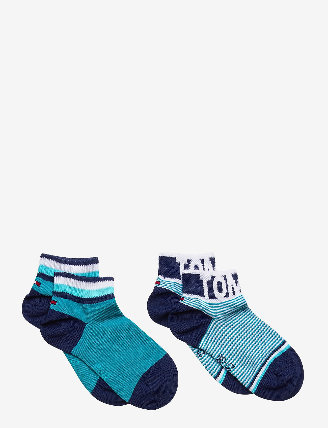 Tommy Hilfiger - TH KIDS QUARTER 2P FINE STRIPE - real teal - 0